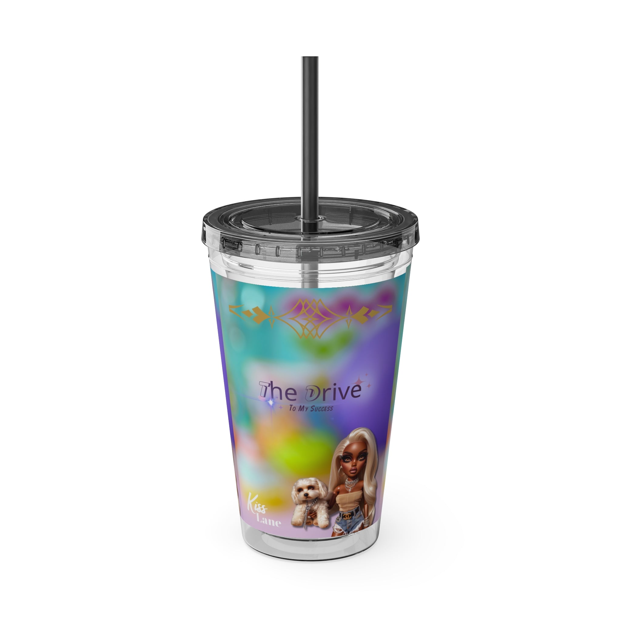 KL Sunsplash Tumbler with Straw, 16oz