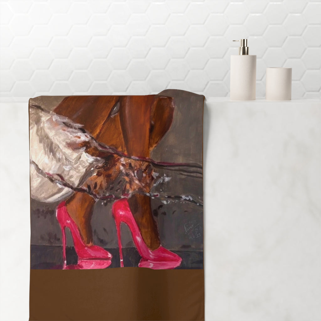 Designer So Kate Hand-Painted Design Cotton Towel