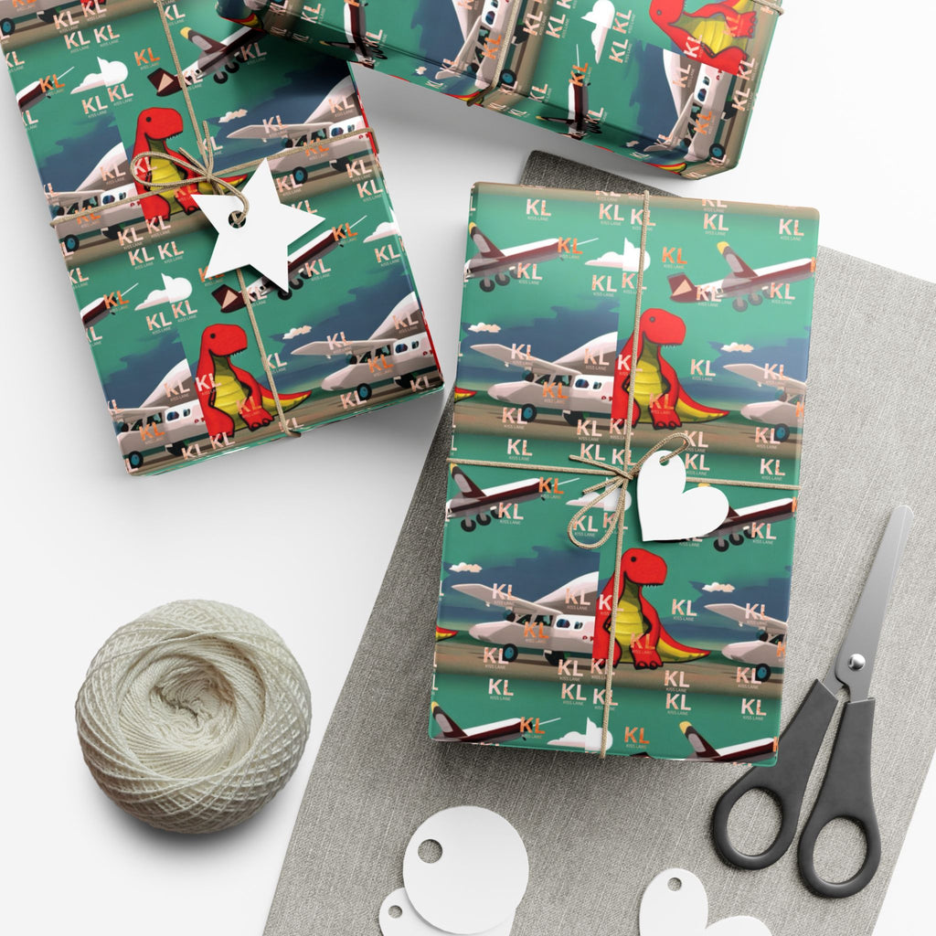 Dino Plane - Gift Wrap Papers