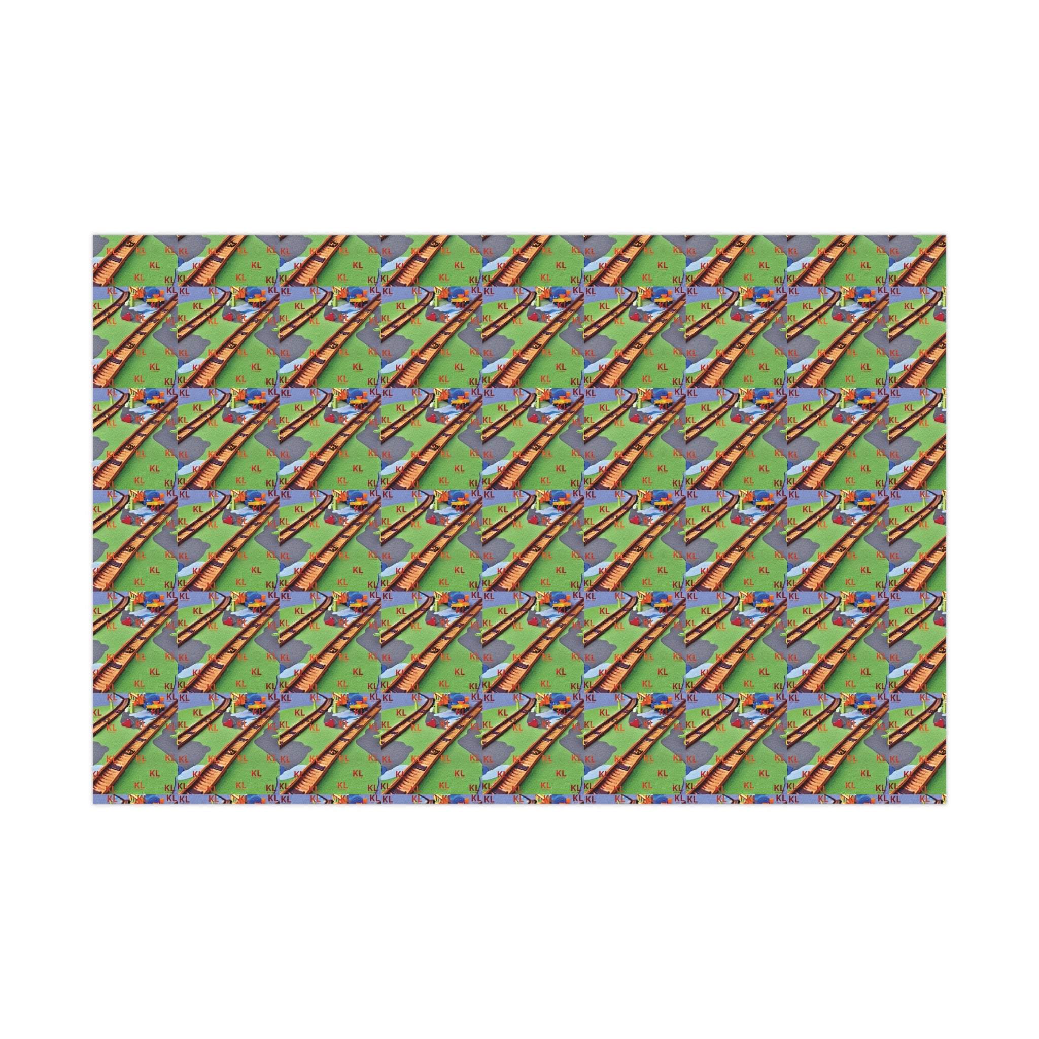 Train Tracks - Gift Wrap Papers