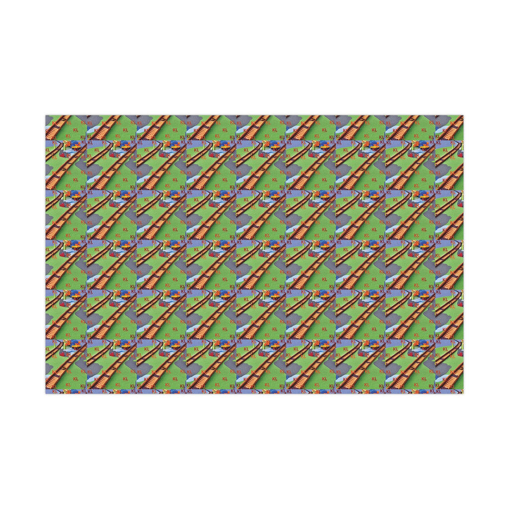 Train Tracks - Gift Wrap Papers