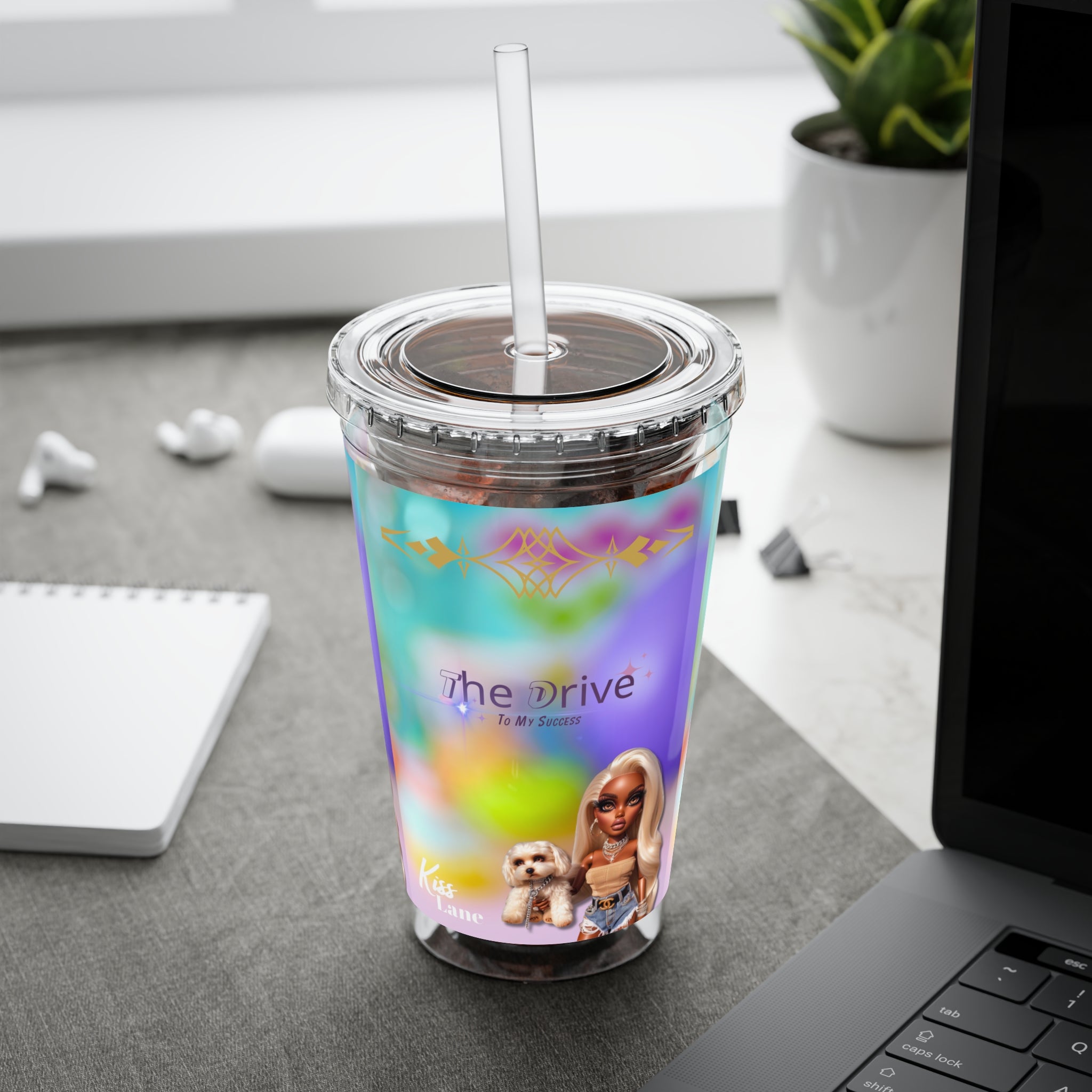 KL Sunsplash Tumbler with Straw, 16oz