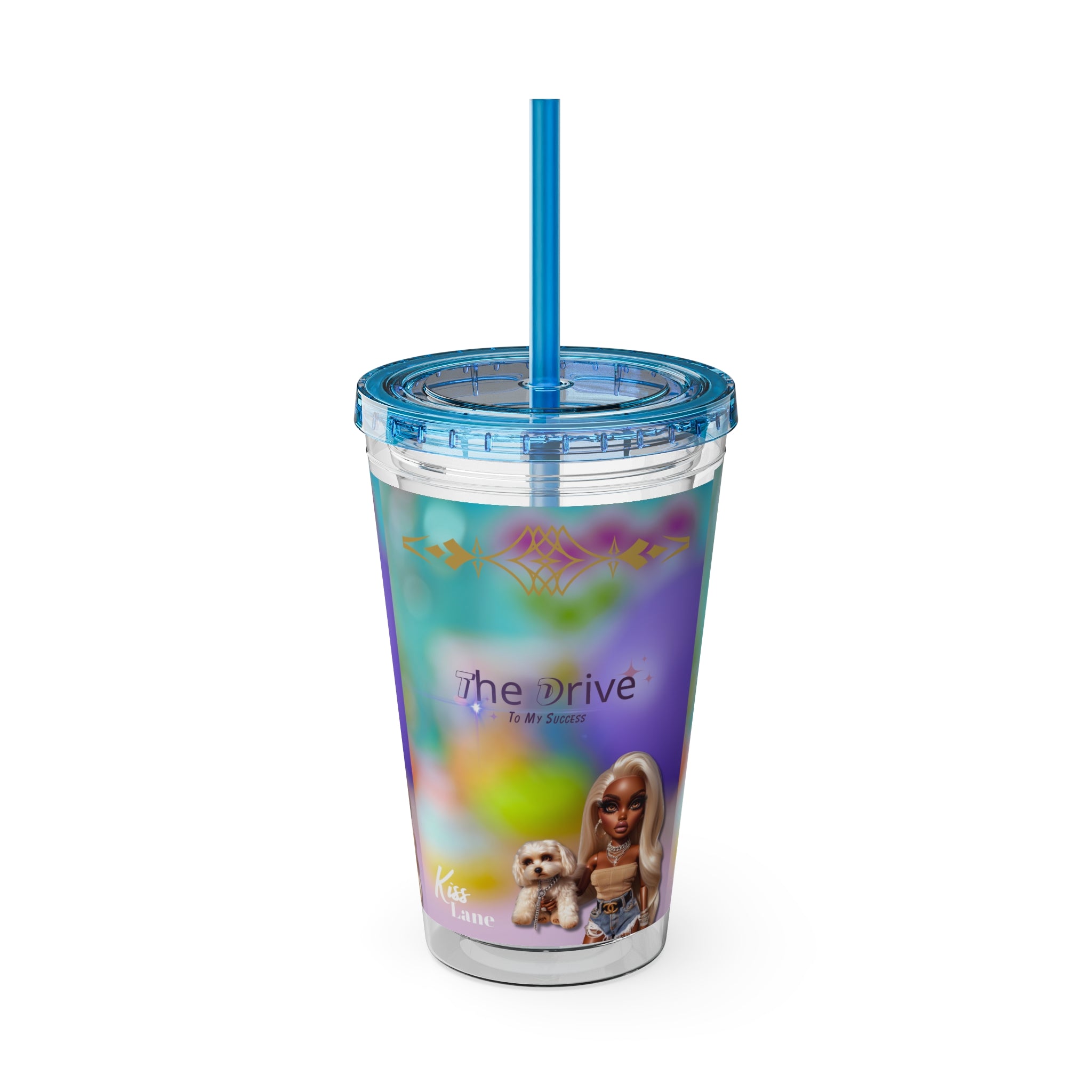 KL Sunsplash Tumbler with Straw, 16oz