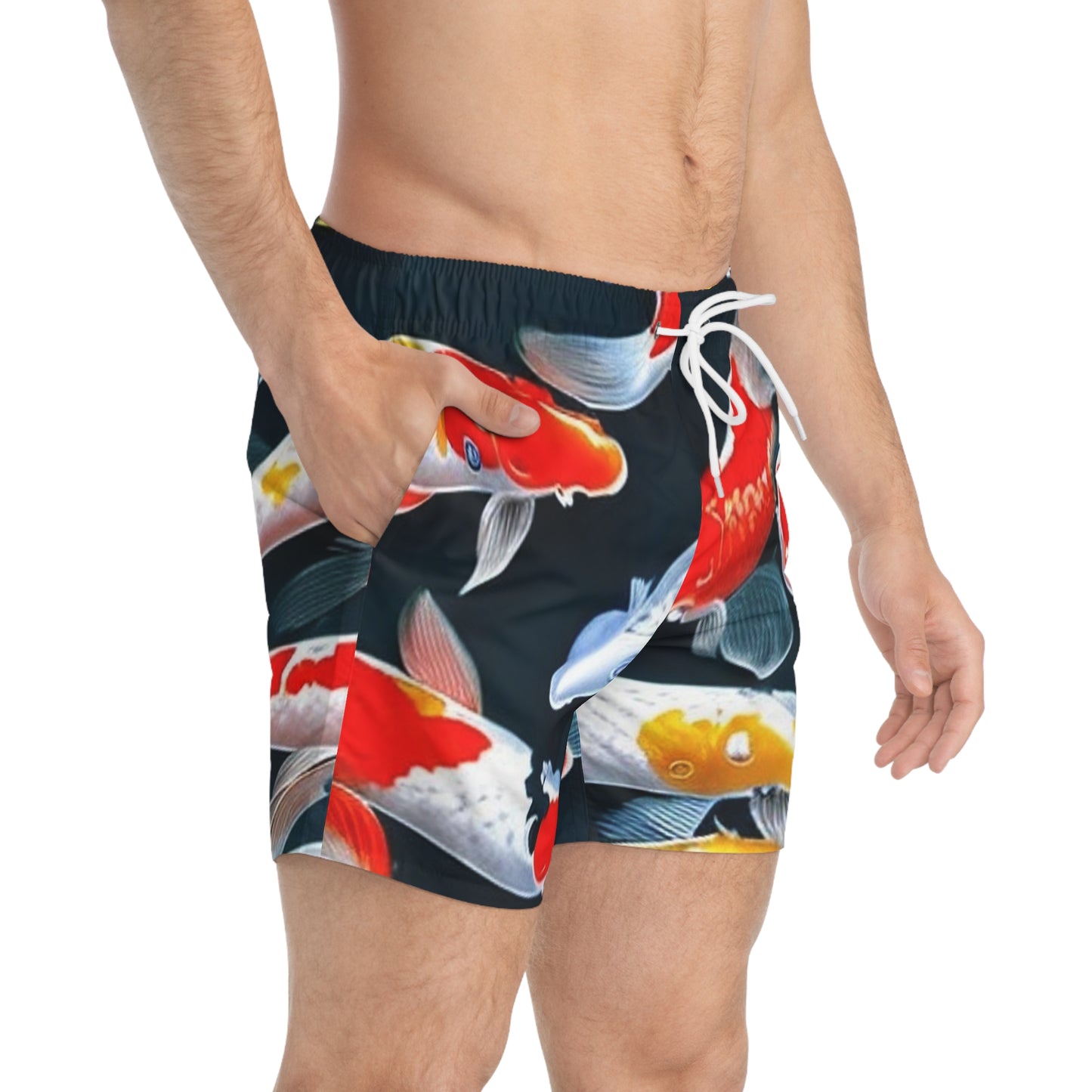 Men's Fish Paint Swim Trunks (AOP)