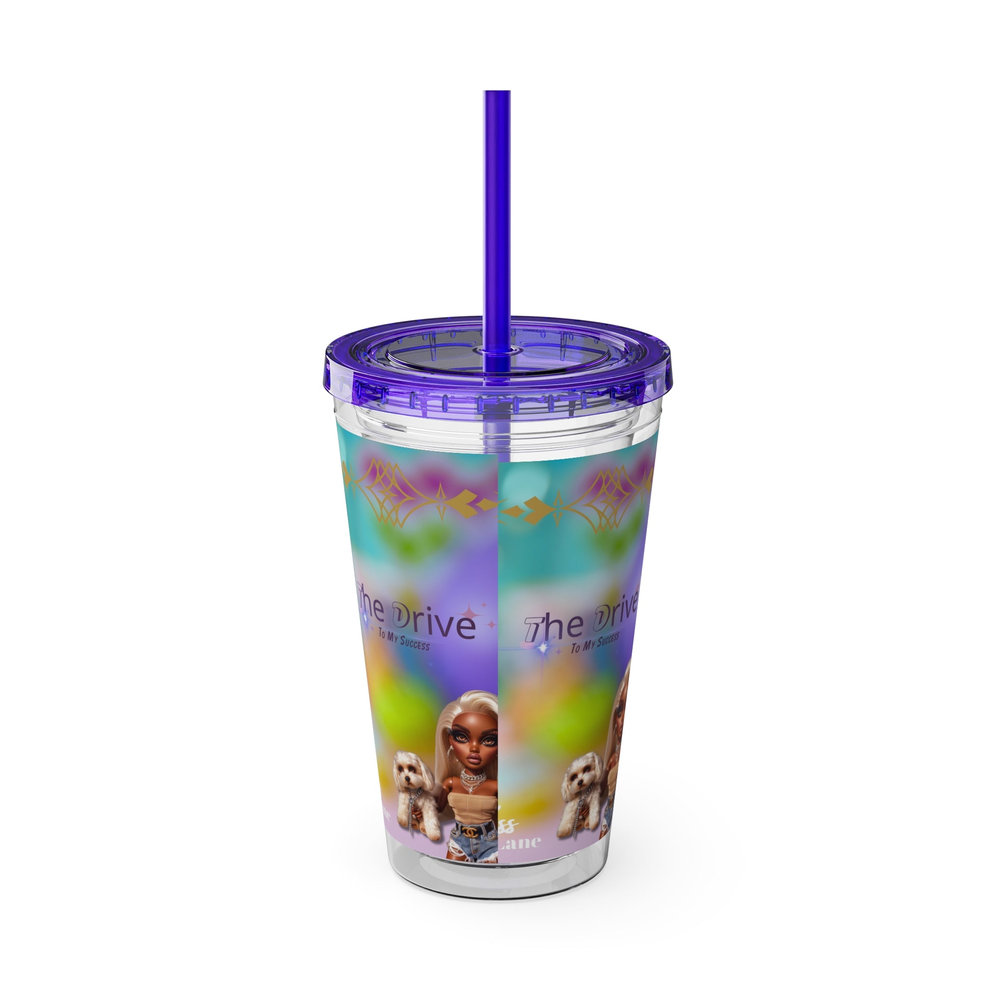 KL Sunsplash Tumbler with Straw, 16oz