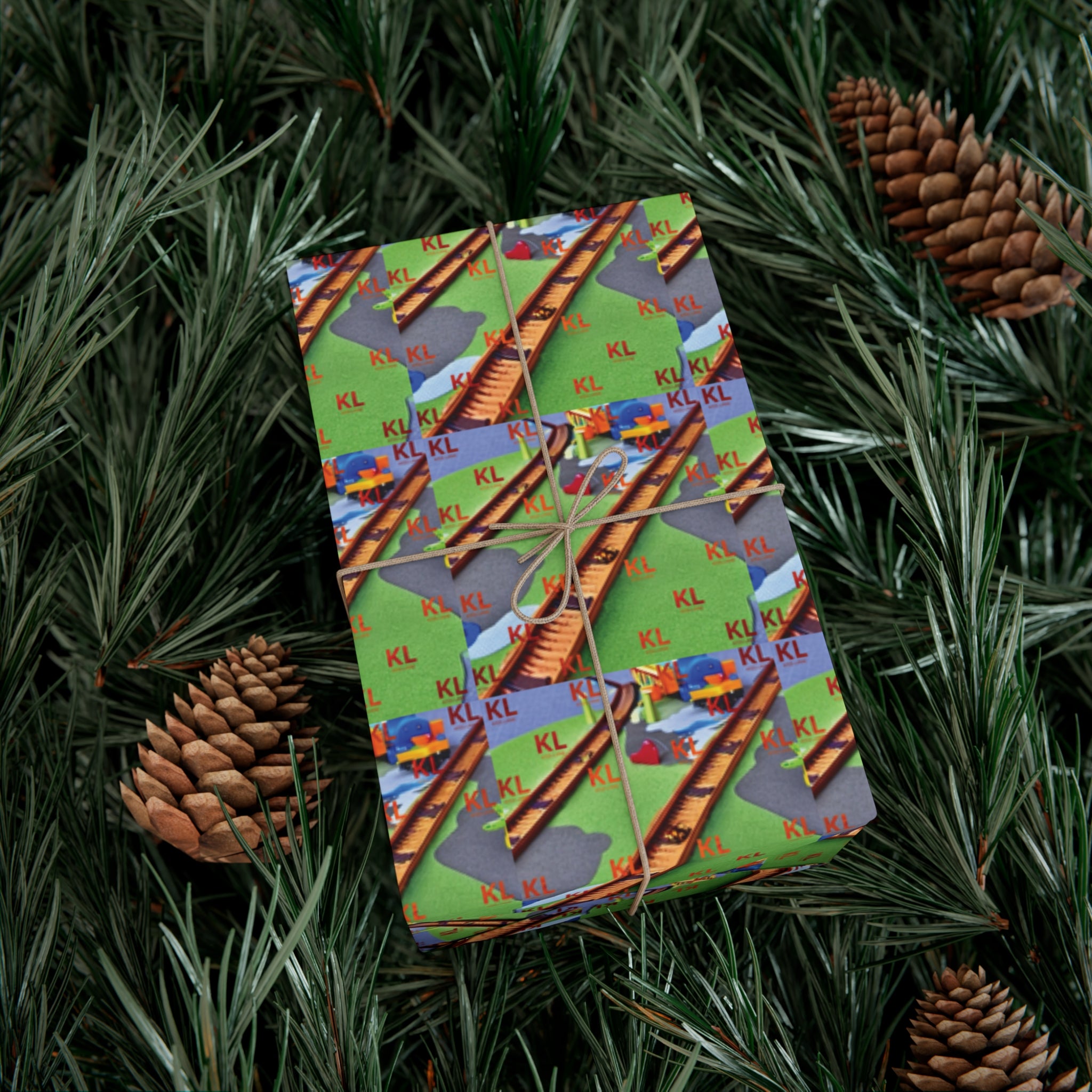 Train Tracks - Gift Wrap Papers