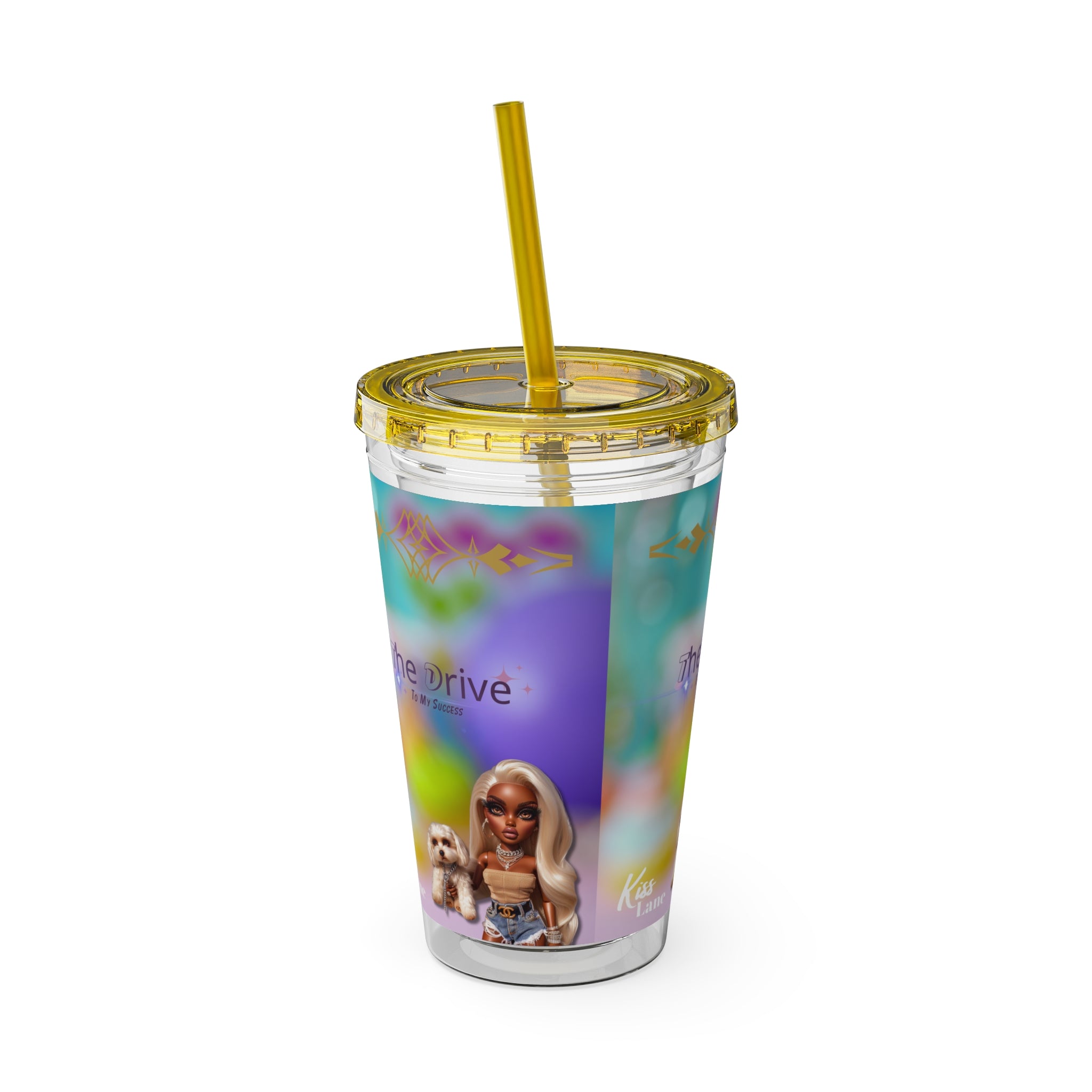 KL Sunsplash Tumbler with Straw, 16oz