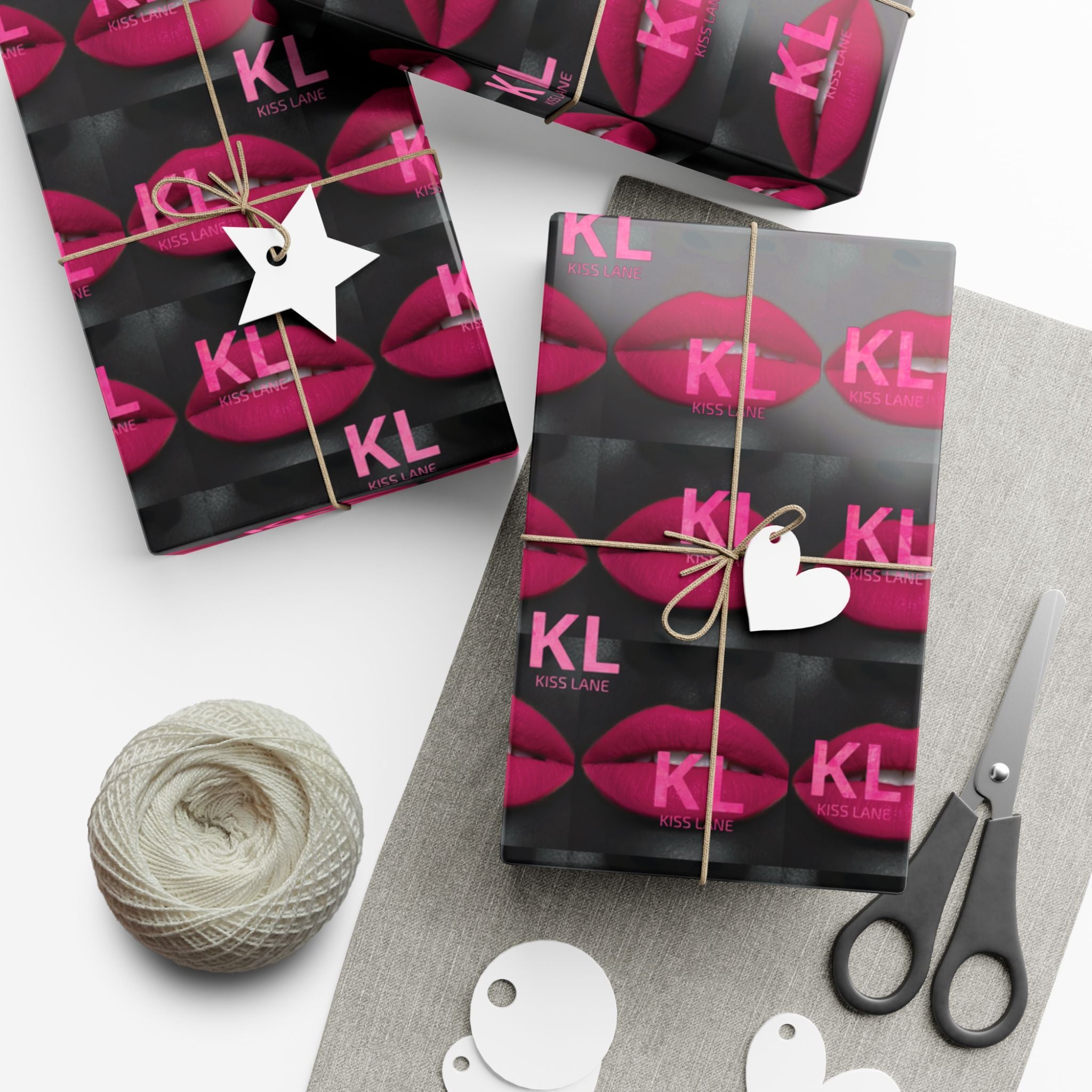 KL Lipstick Chick Print Gift Wrap Paper