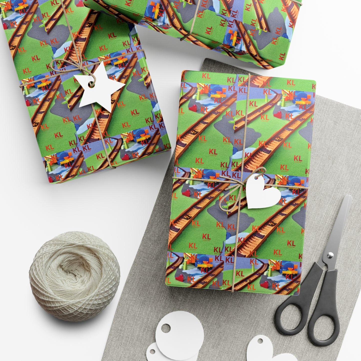 Train Tracks - Gift Wrap Papers