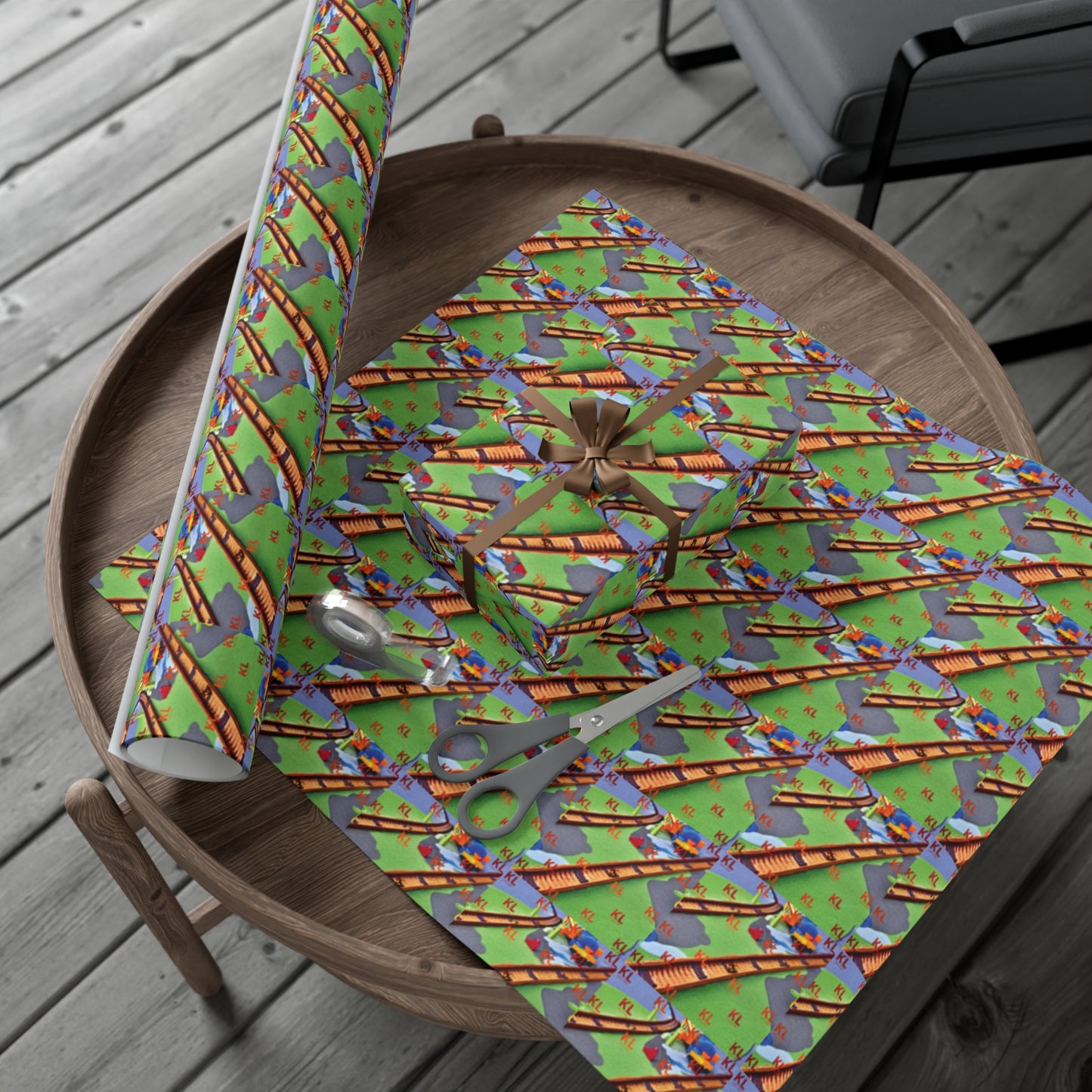 Train Tracks - Gift Wrap Papers