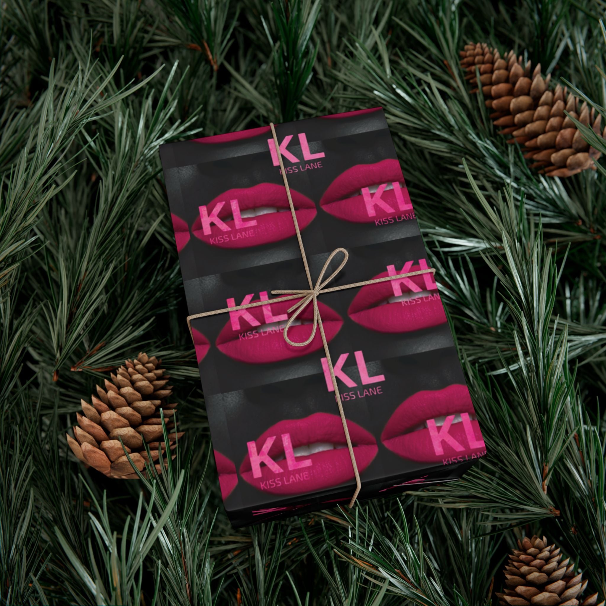 KL Lipstick Chick Print Gift Wrap Paper