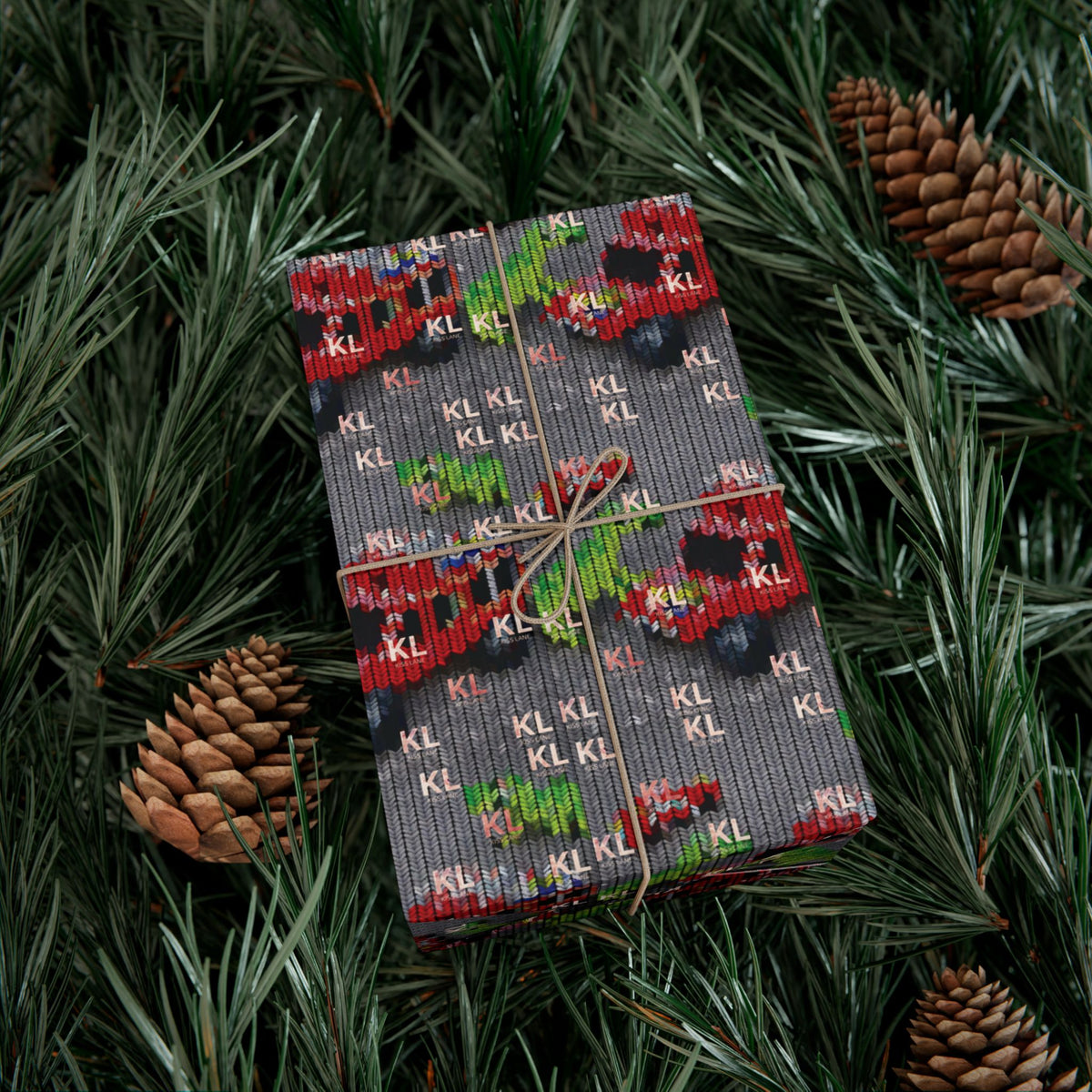 KL Kids Dinosaur & Truck Gift Wrap Paper