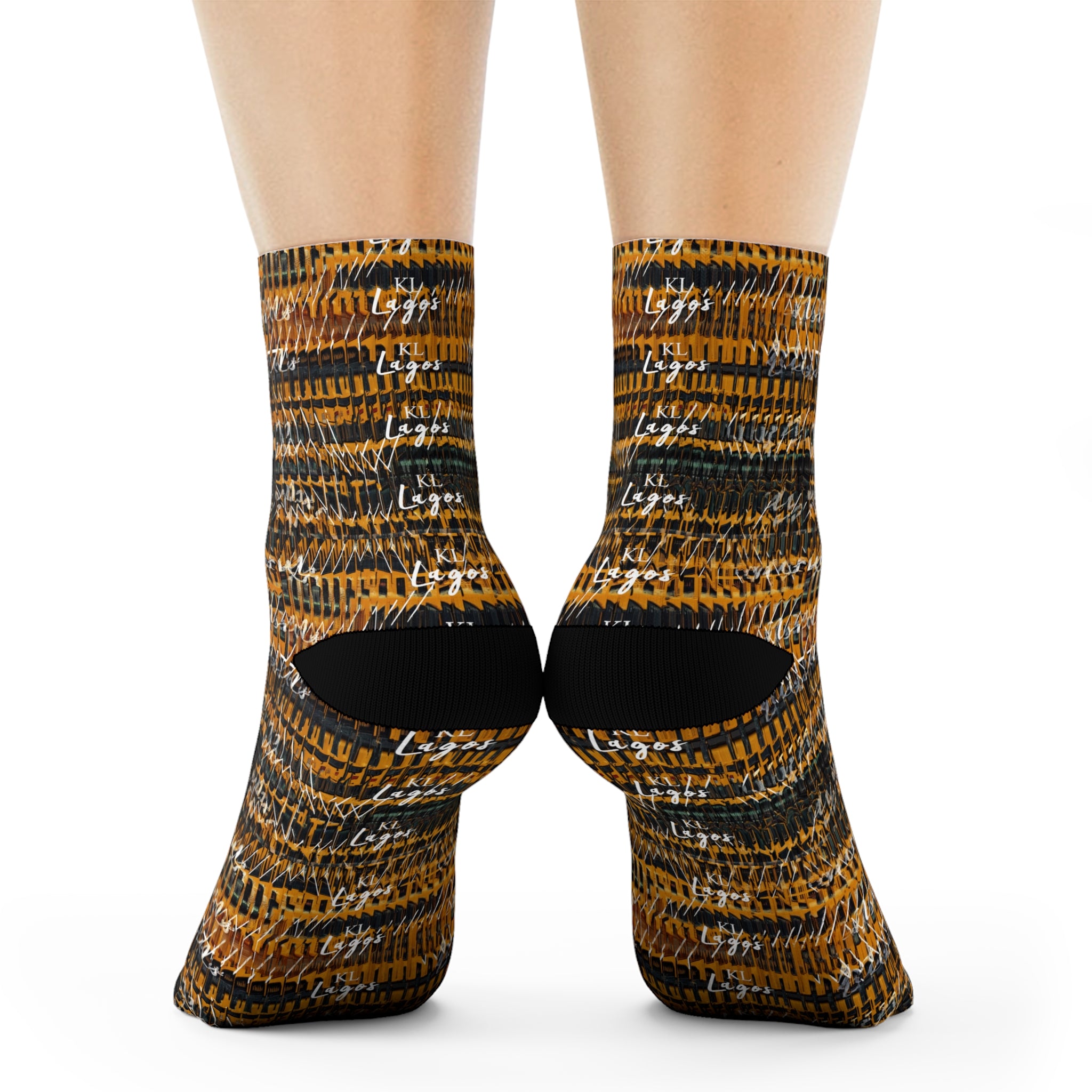 Kiss Lane Lagos Collection Crew Socks — Stylish Lagos-Inspired Cotton Crew Socks