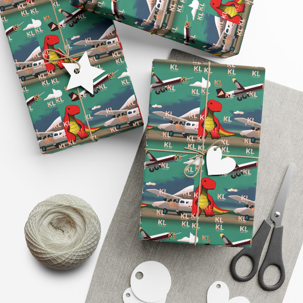 Dino Plane - Gift Wrap Papers