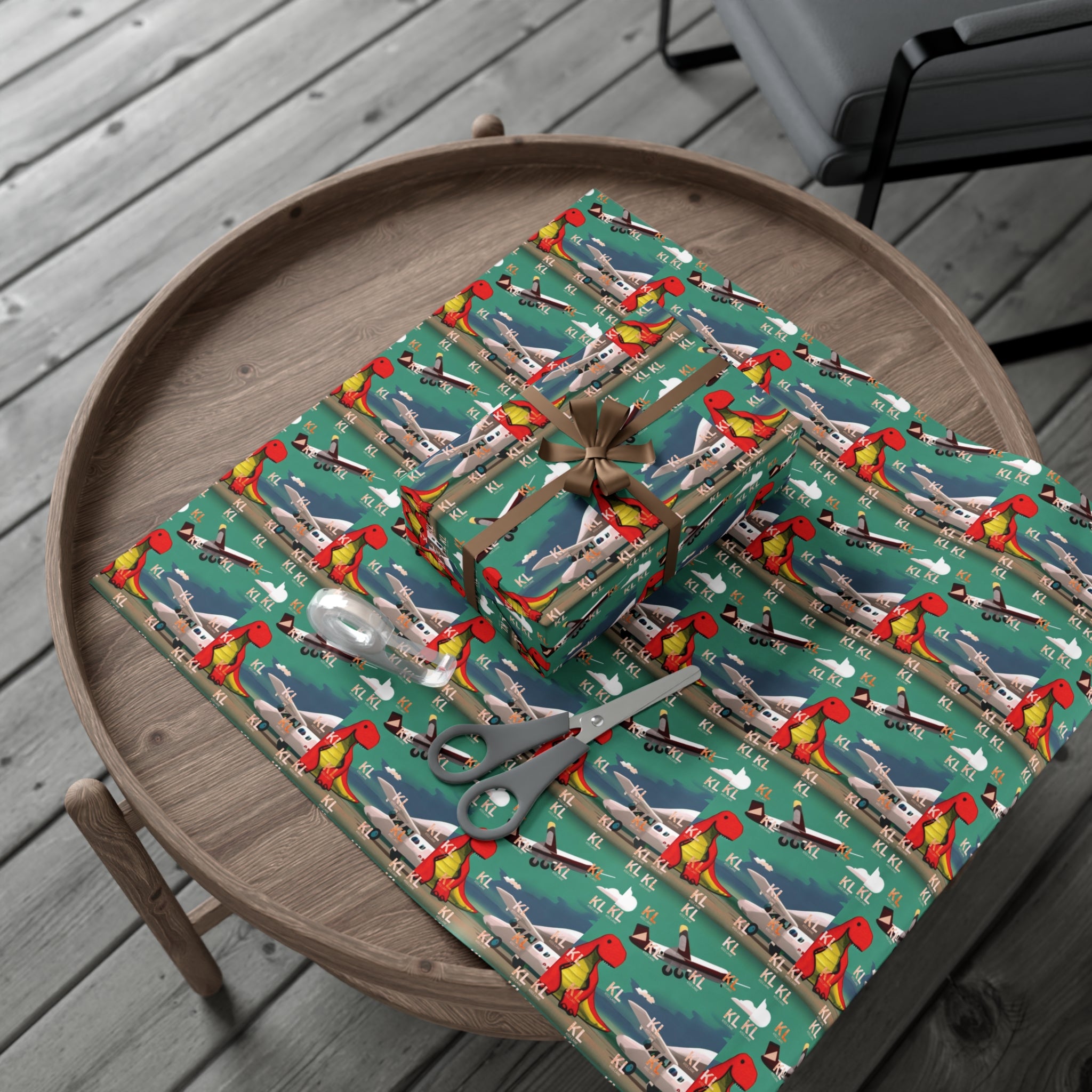 Dino Plane - Gift Wrap Papers