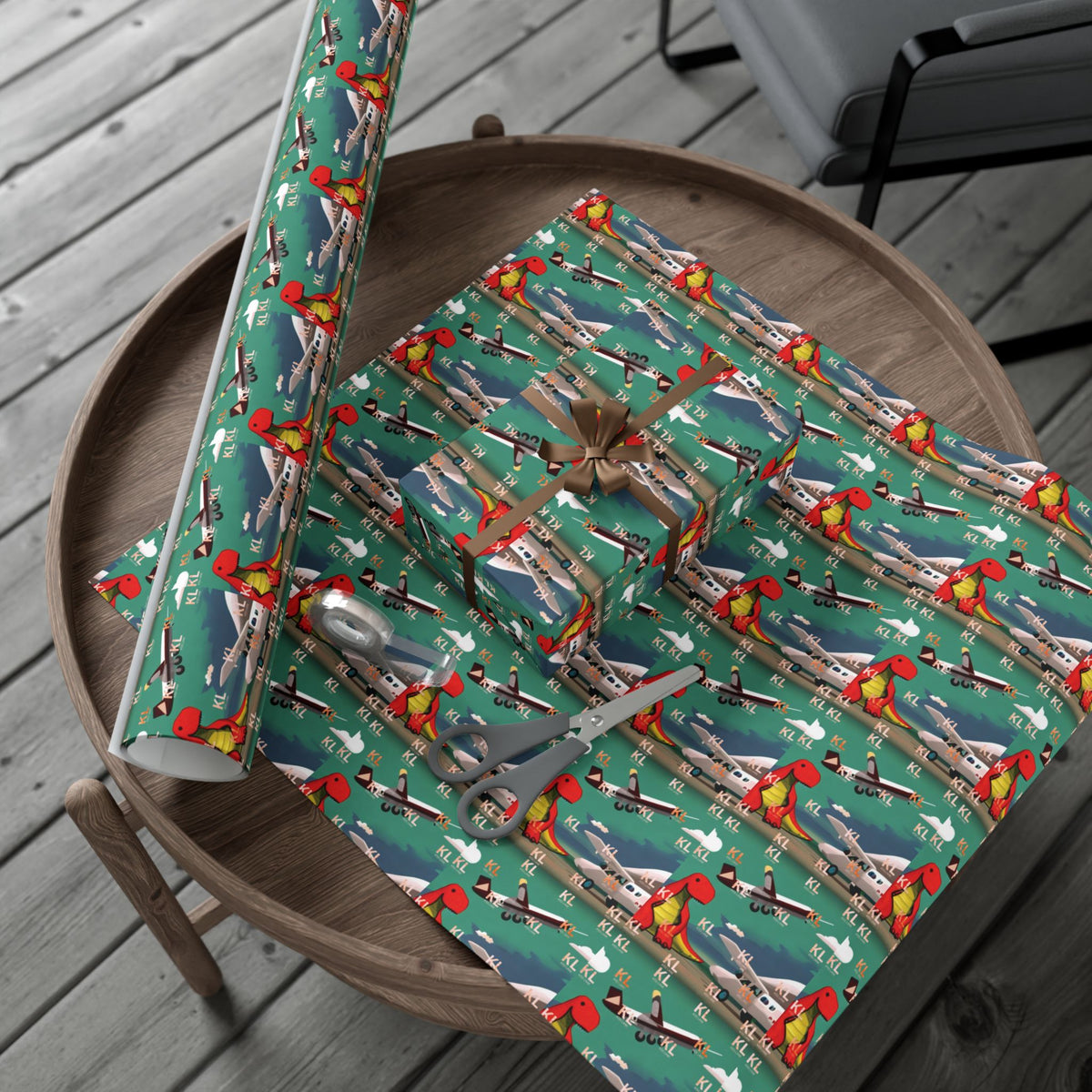 Dino Plane - Gift Wrap Papers