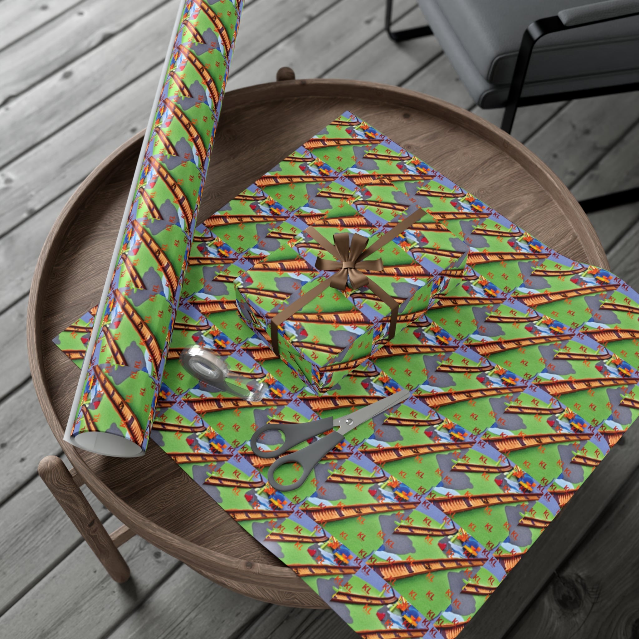 Train Tracks - Gift Wrap Papers