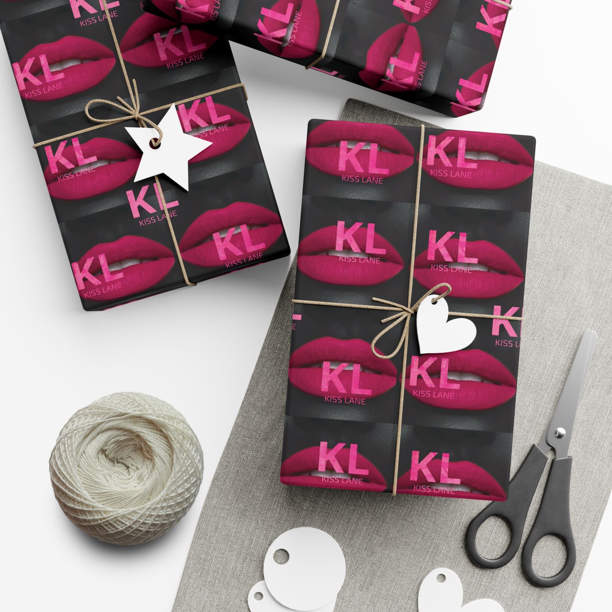 KL Lipstick Chick Print Gift Wrap Paper