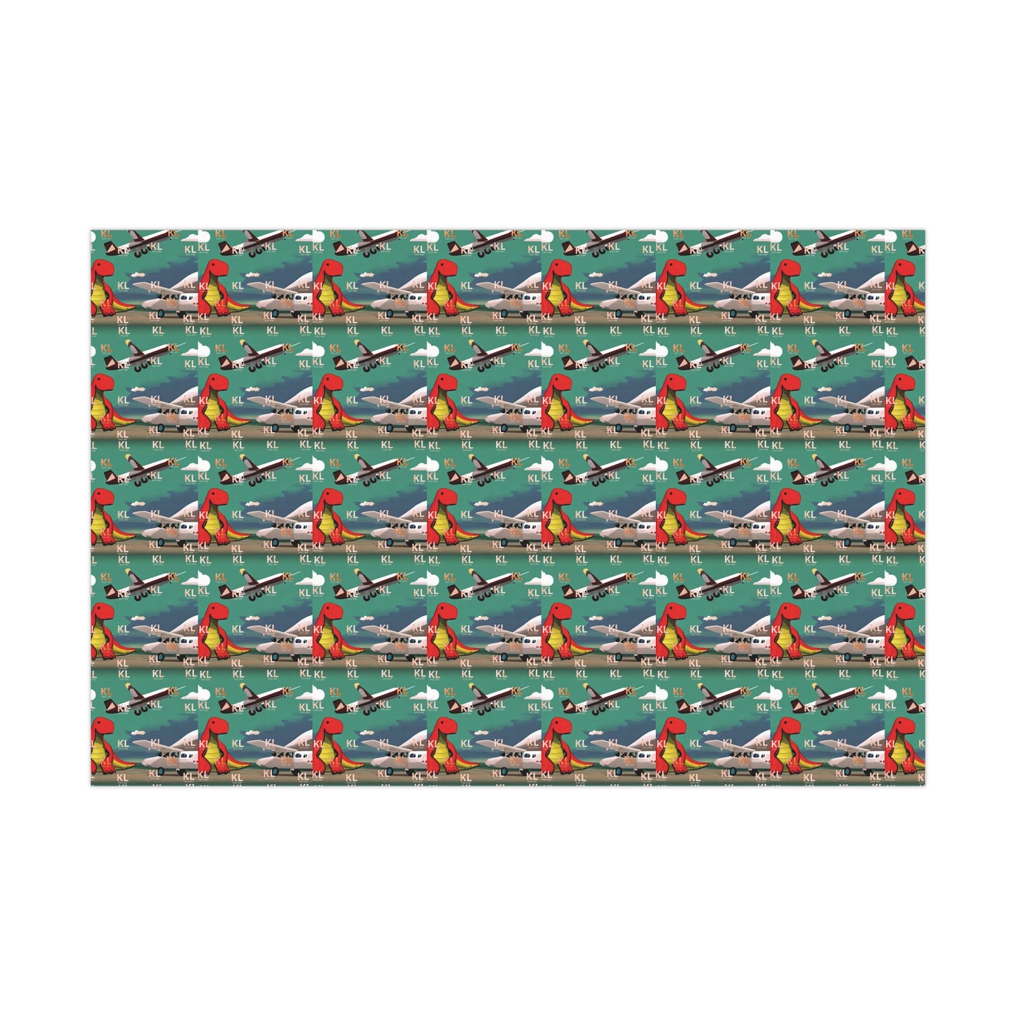 Dino Plane - Gift Wrap Papers