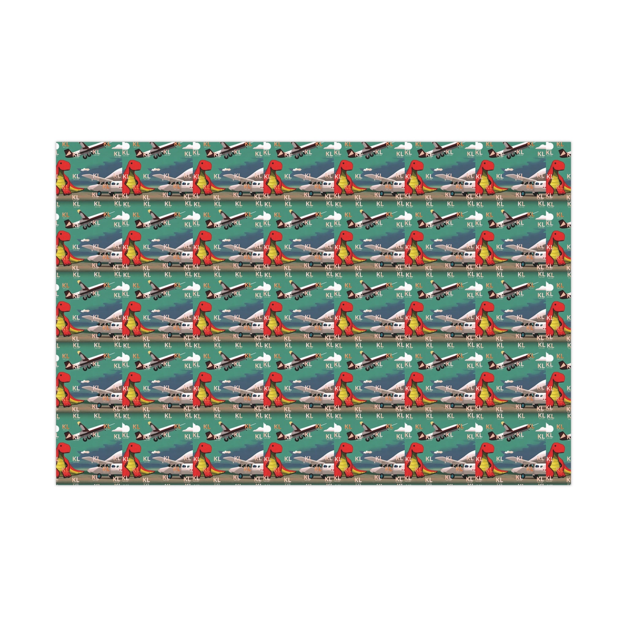 Dino Plane - Gift Wrap Papers