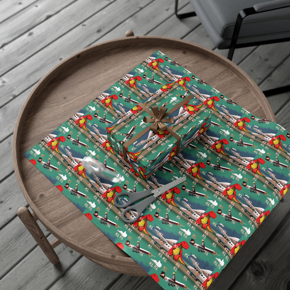 Dino Plane - Gift Wrap Papers