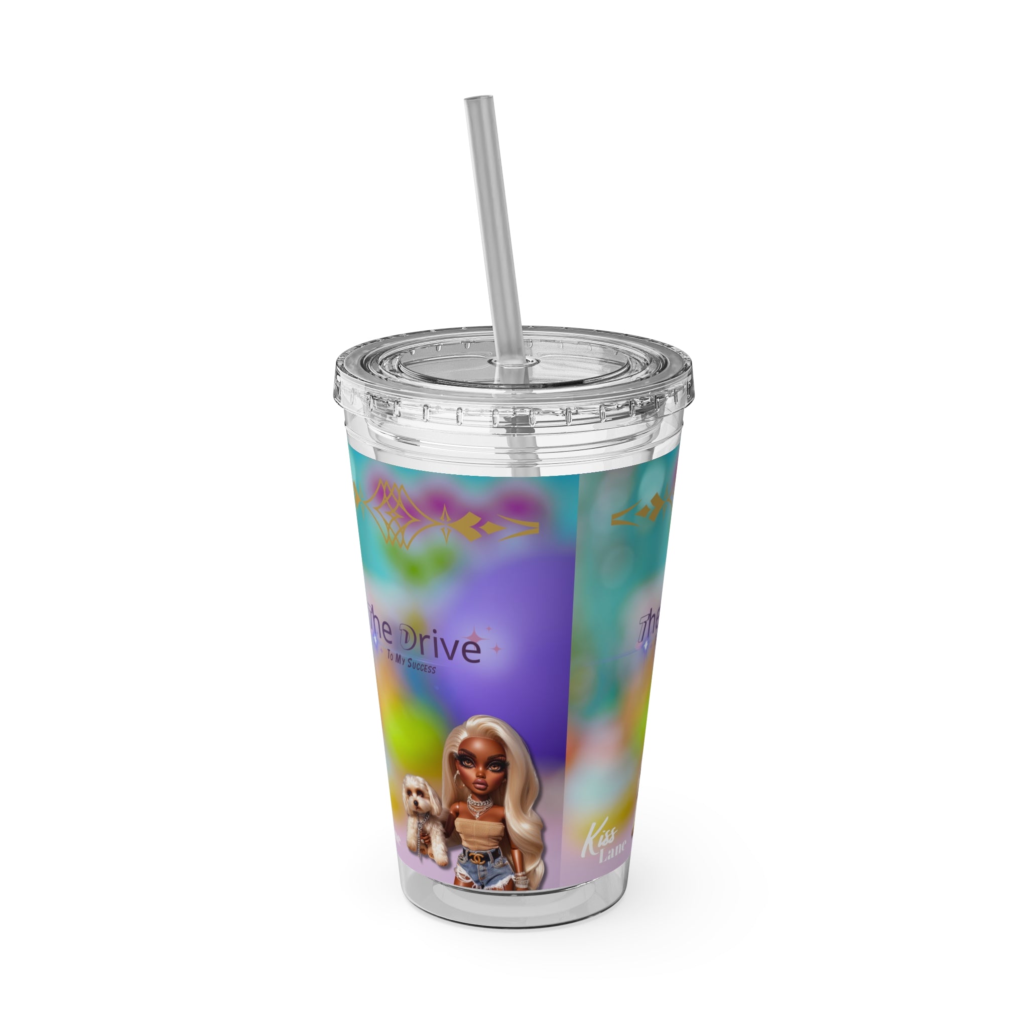 KL Sunsplash Tumbler with Straw, 16oz