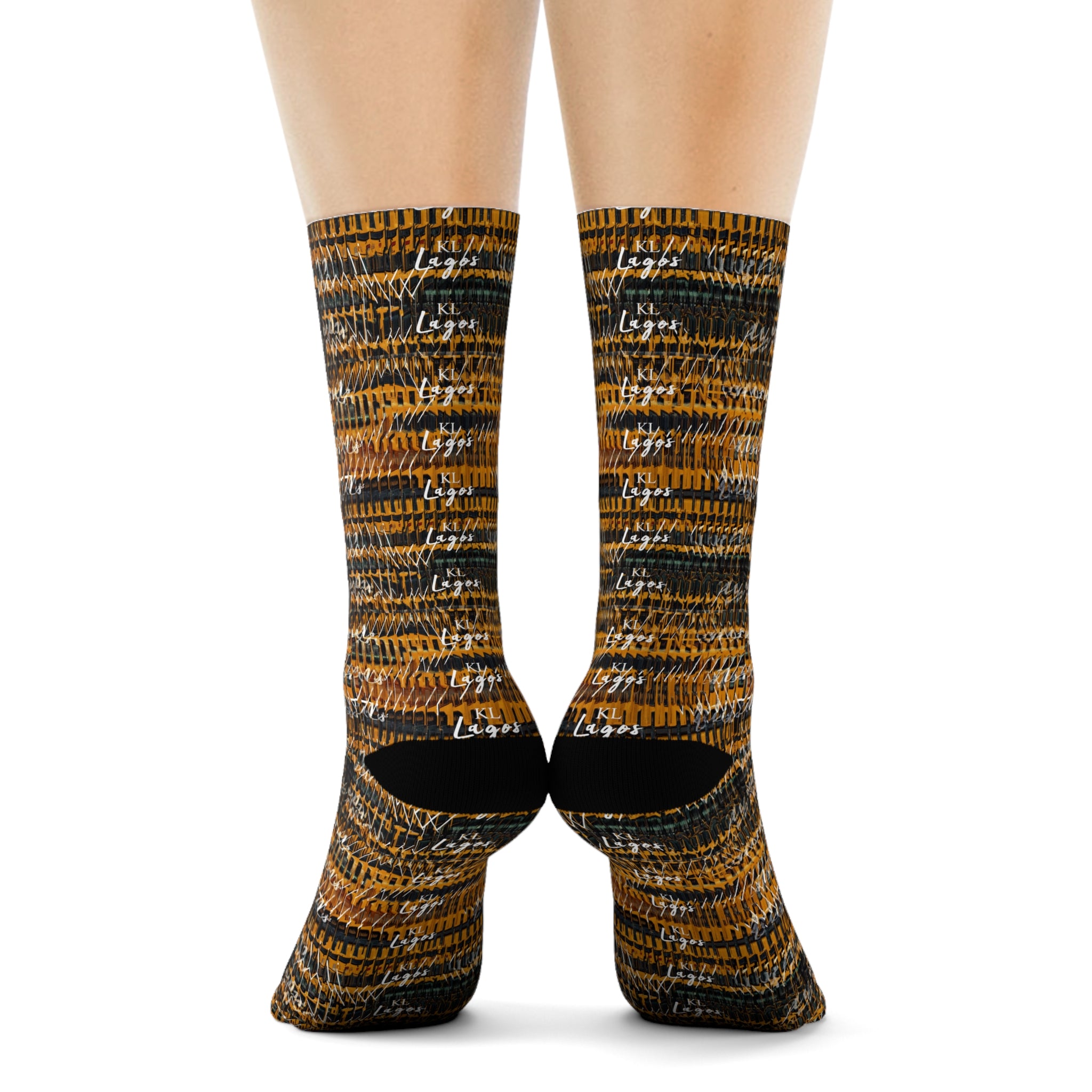 Kiss Lane Lagos Collection Crew Socks — Stylish Lagos-Inspired Cotton Crew Socks