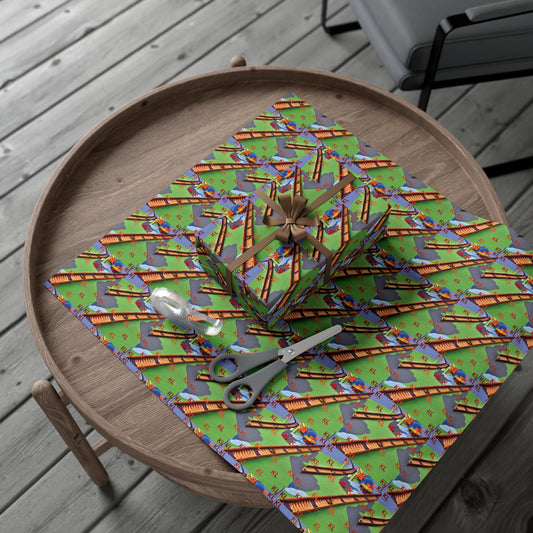 Train Tracks - Gift Wrap Papers
