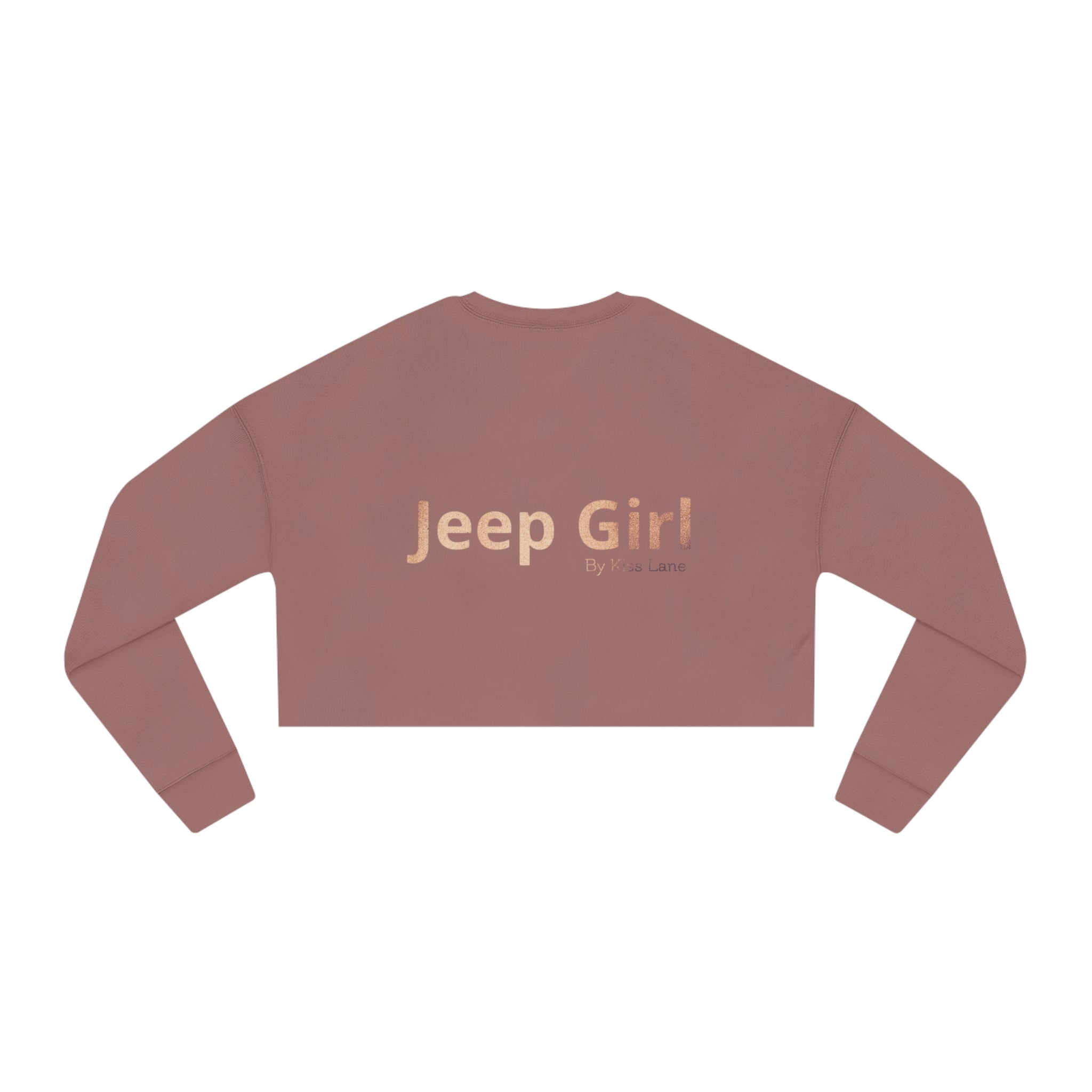 Jeep Girl Hand by Kiss Lane Women's Cropped Sweatshirt