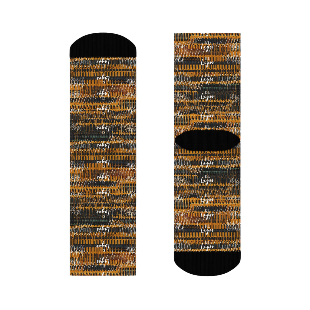 Kiss Lane Lagos Collection Crew Socks — Stylish Lagos-Inspired Cotton Crew Socks