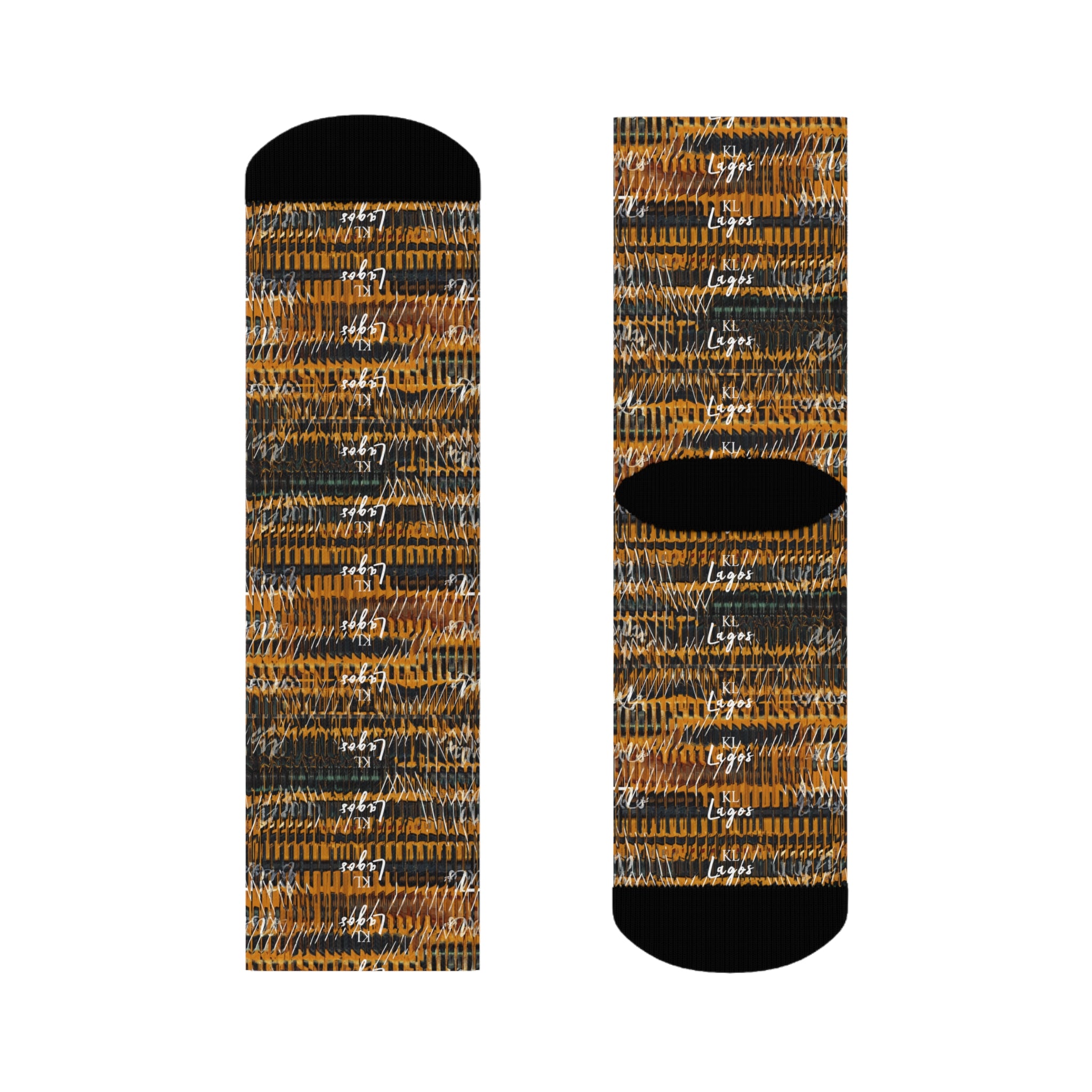 Kiss Lane Lagos Collection Crew Socks — Stylish Lagos-Inspired Cotton Crew Socks