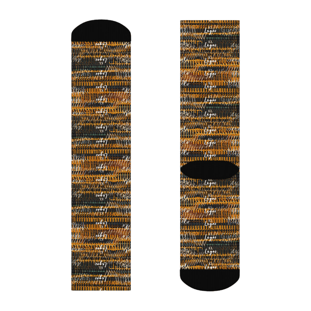 Kiss Lane Lagos Collection Crew Socks — Stylish Lagos-Inspired Cotton Crew Socks