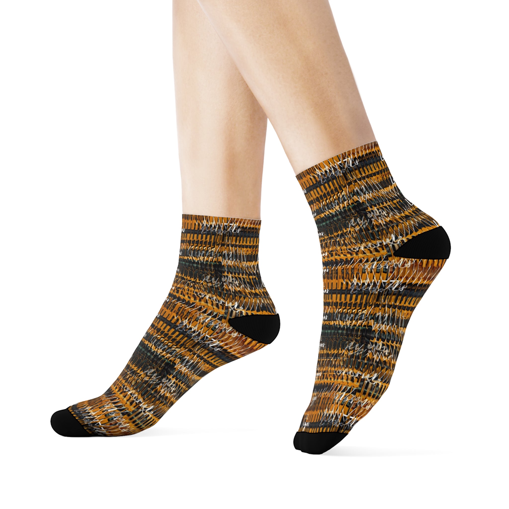 Kiss Lane Lagos Collection Crew Socks — Stylish Lagos-Inspired Cotton Crew Socks