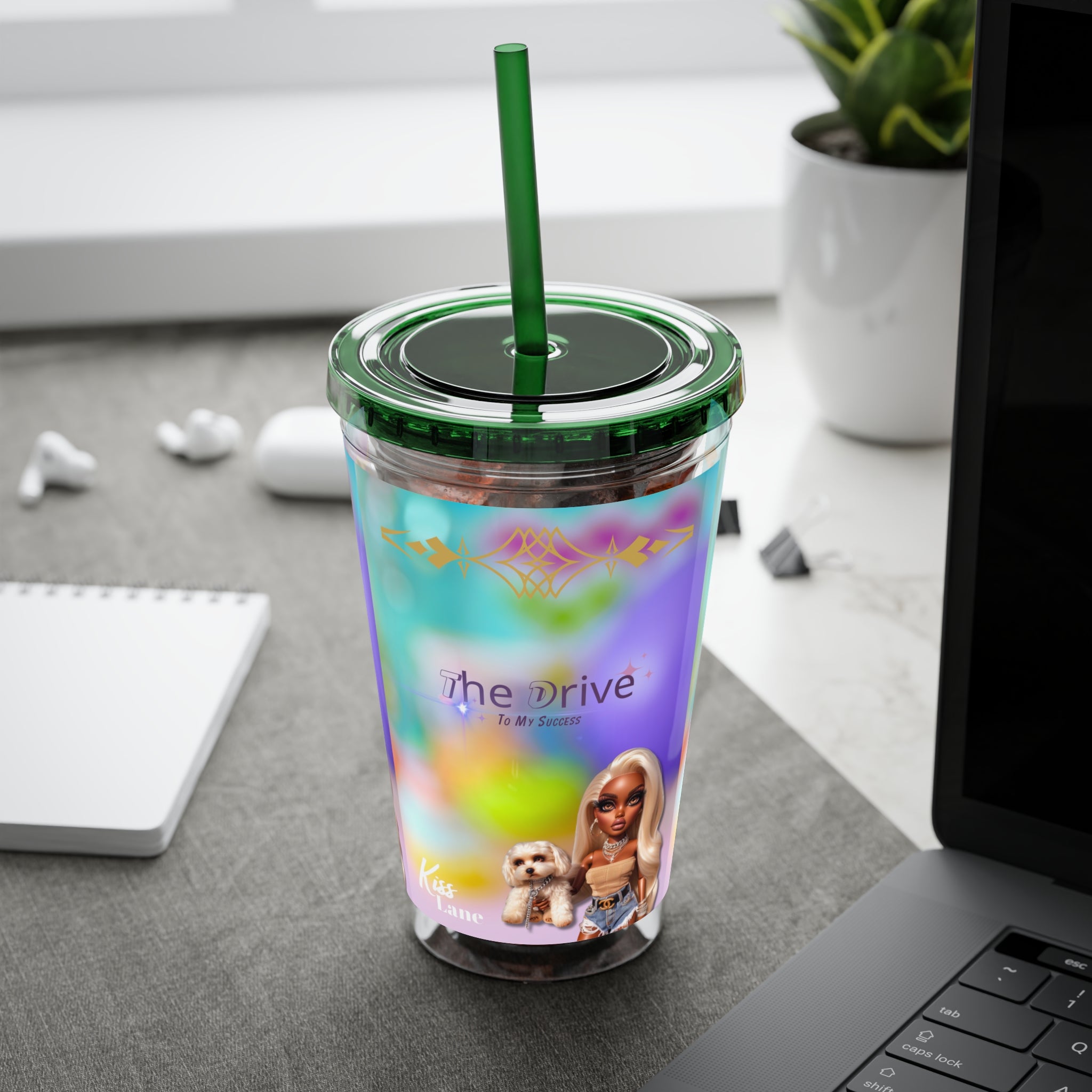 KL Sunsplash Tumbler with Straw, 16oz