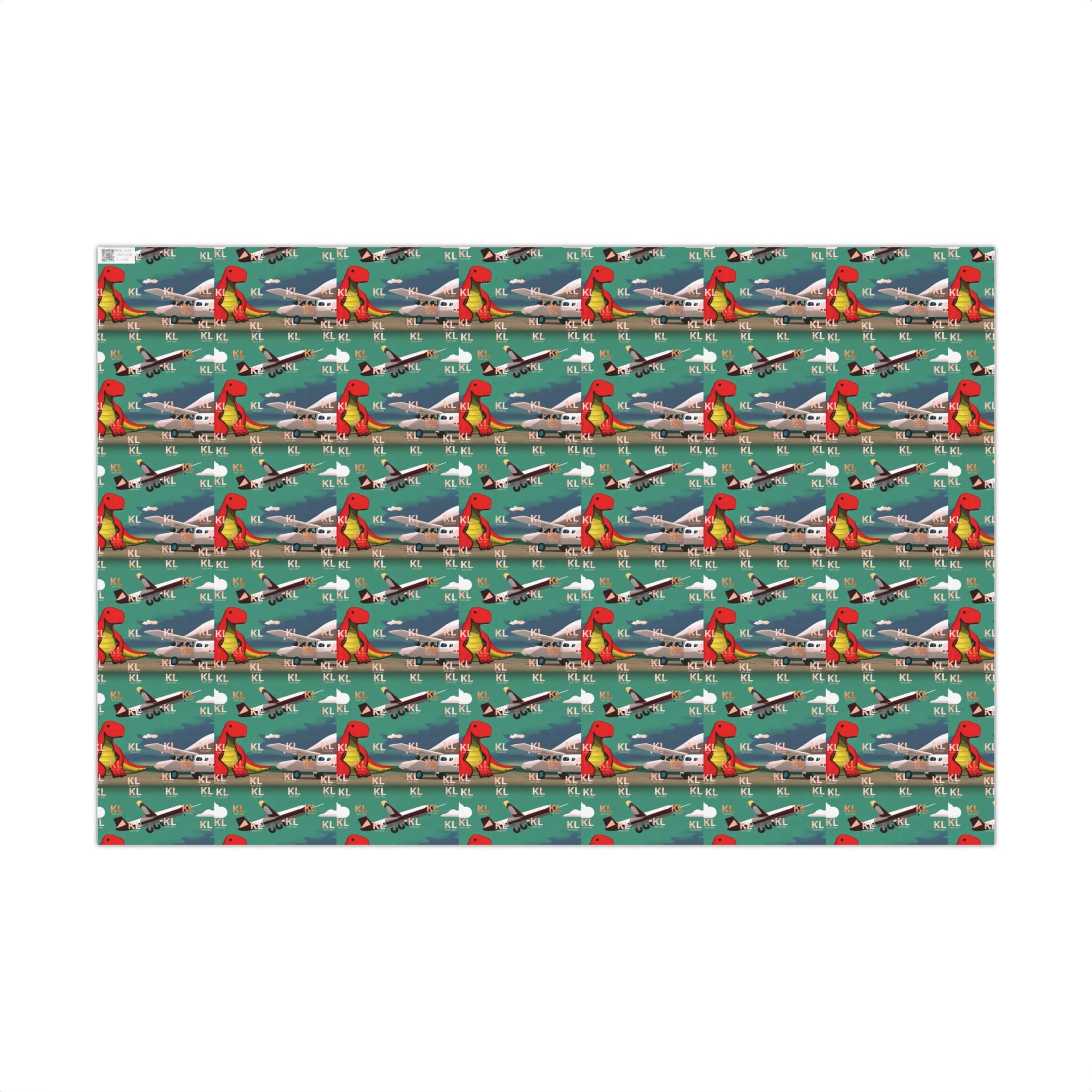 Dino Plane - Gift Wrap Papers
