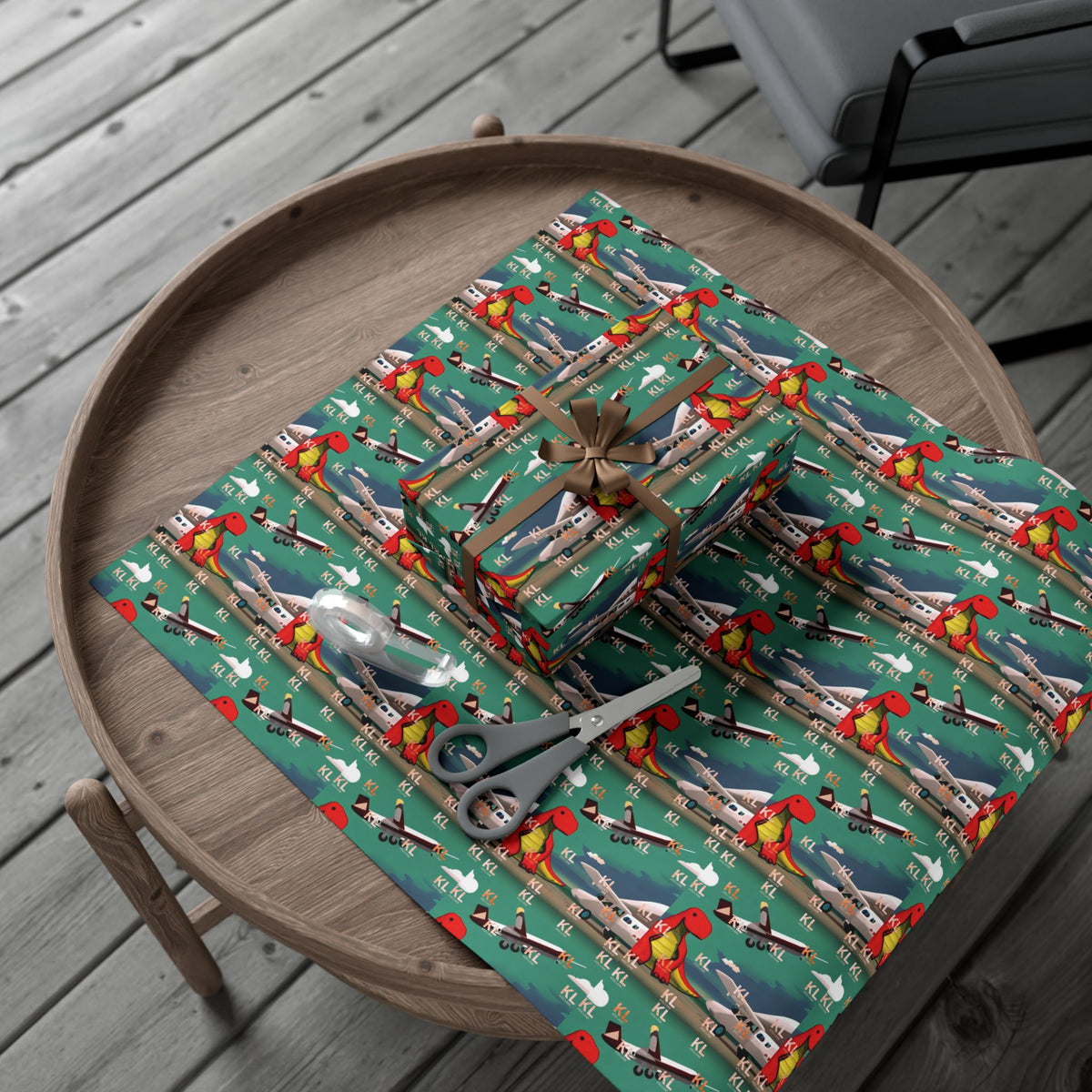 Dino Plane - Gift Wrap Papers