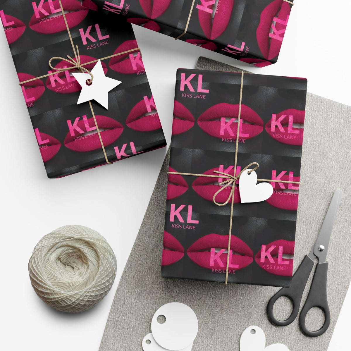 KL Lipstick Chick Print Gift Wrap Paper