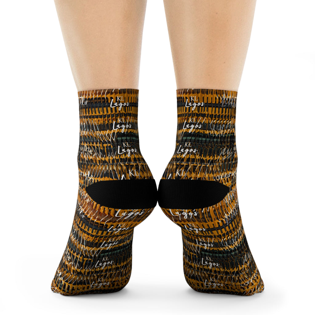 Kiss Lane Lagos Collection Crew Socks — Stylish Lagos-Inspired Cotton Crew Socks
