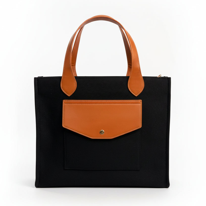 Lagos Tote Noir Edition | Black Tote Bag for Women | Kiss Lane