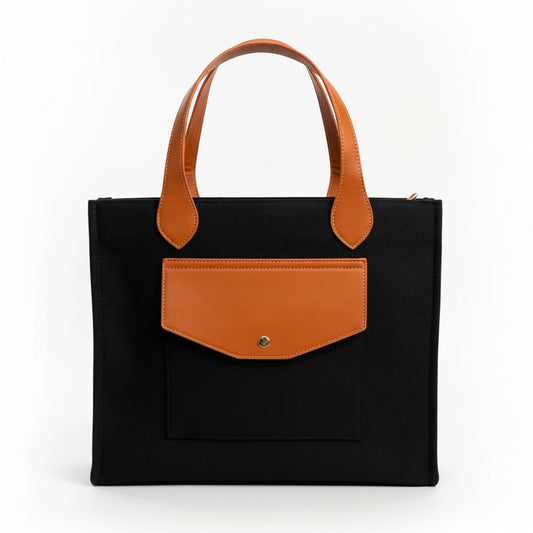 Lagos Tote Noir Edition | Black Tote Bag for Women | Kiss Lane