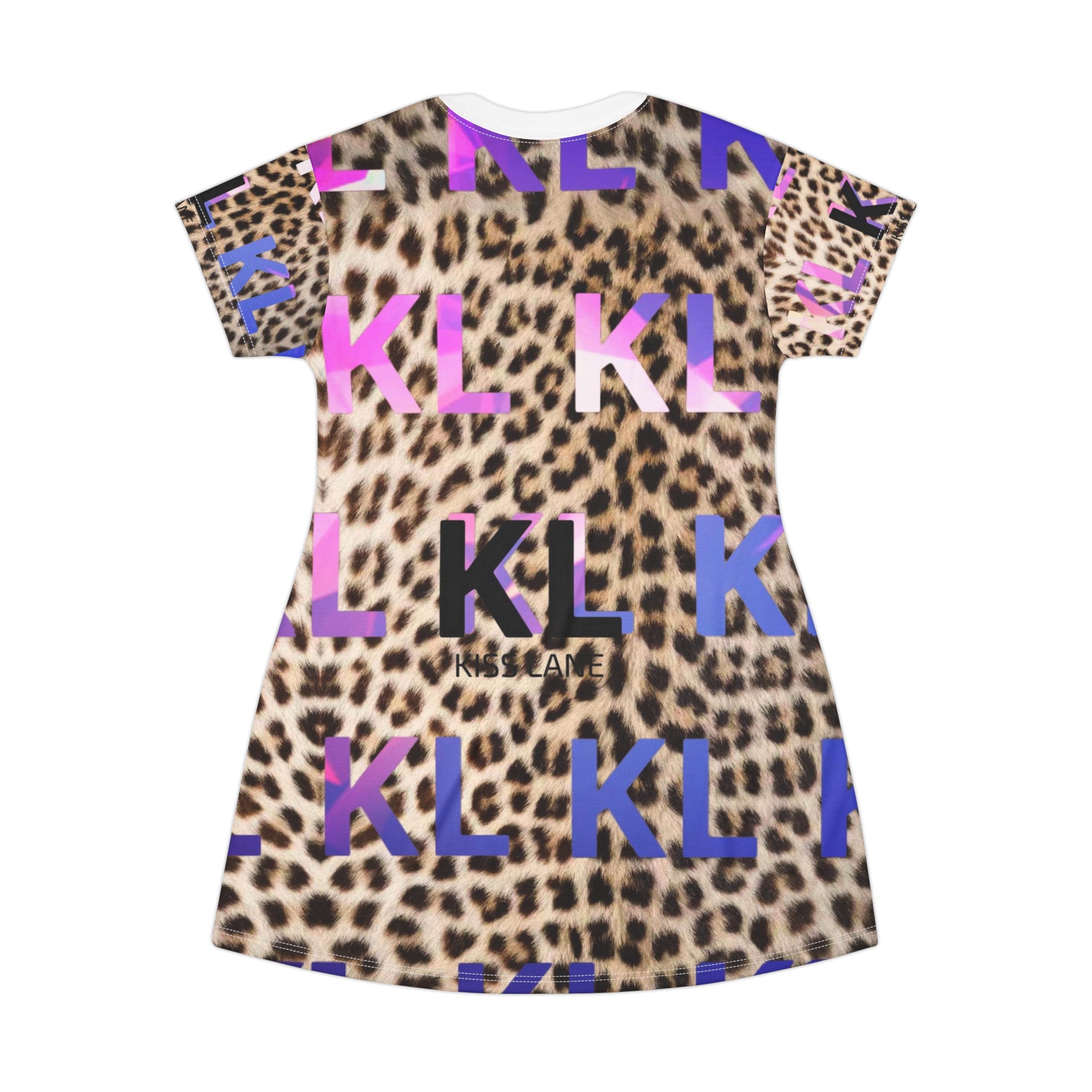 Kiss Lane Signature leopard T-Shirt Dress