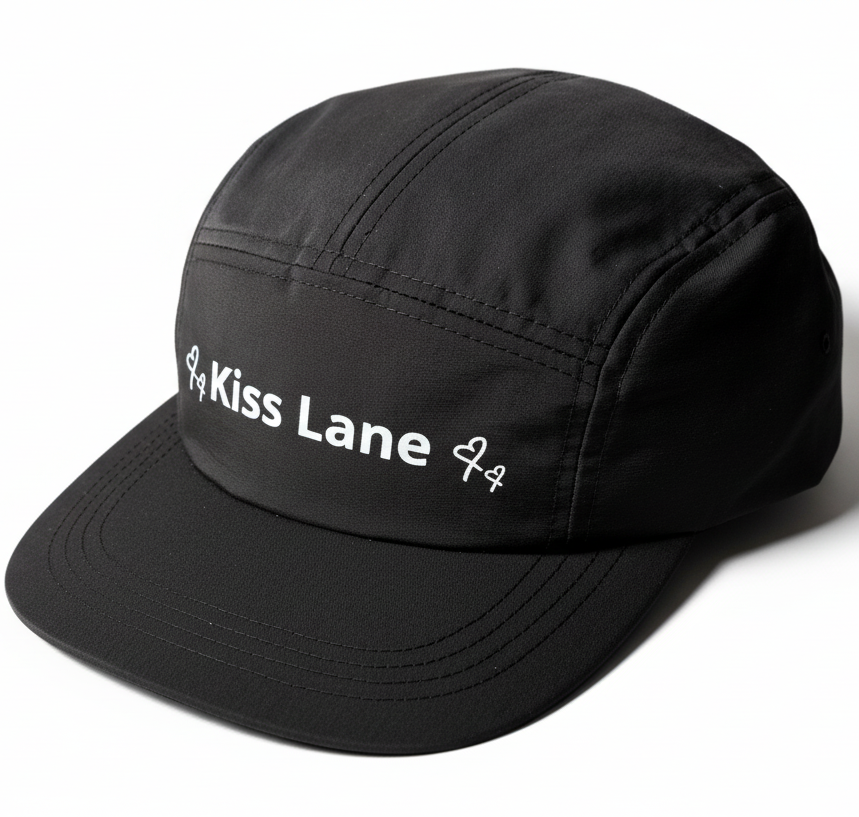 Kiss Lane Signature 5-Panel Hat | Lightweight Water-Resistant Unisex Cap