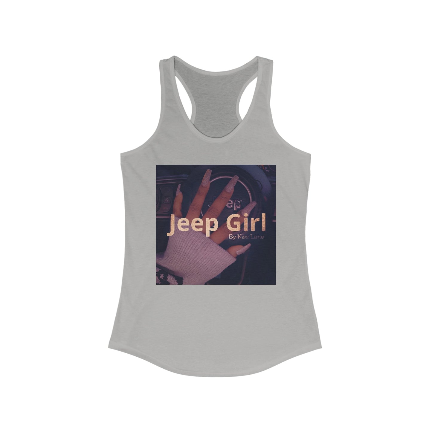 Jeep Girl Hand Colored by Kiss Lane Racerback Tank