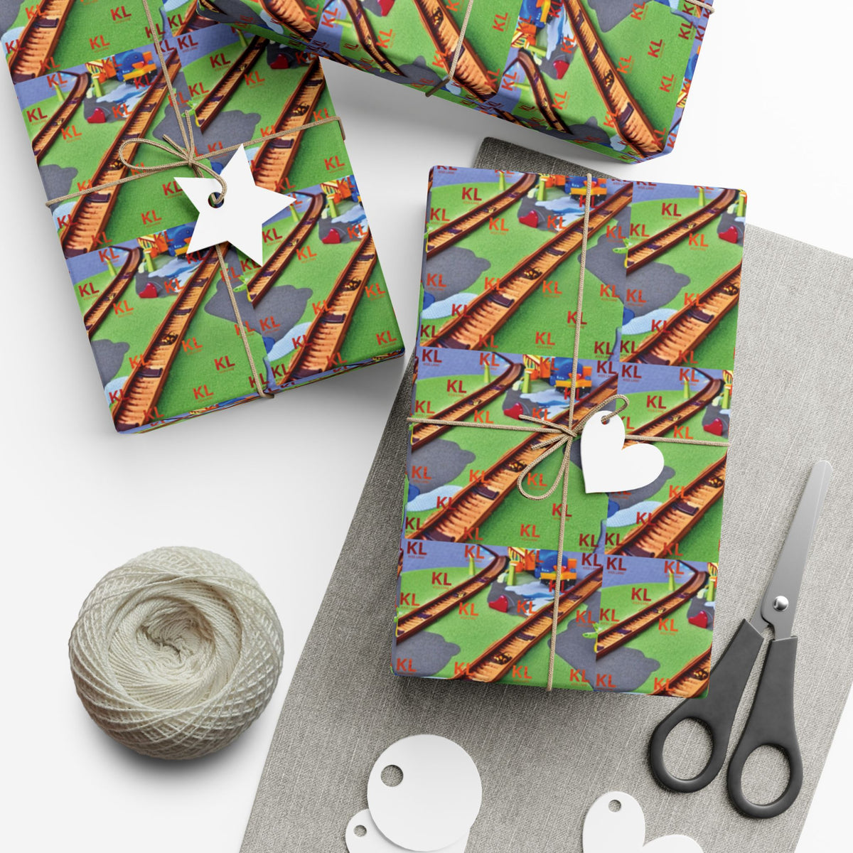 KL Train Tracks - Gift Wrap Papers