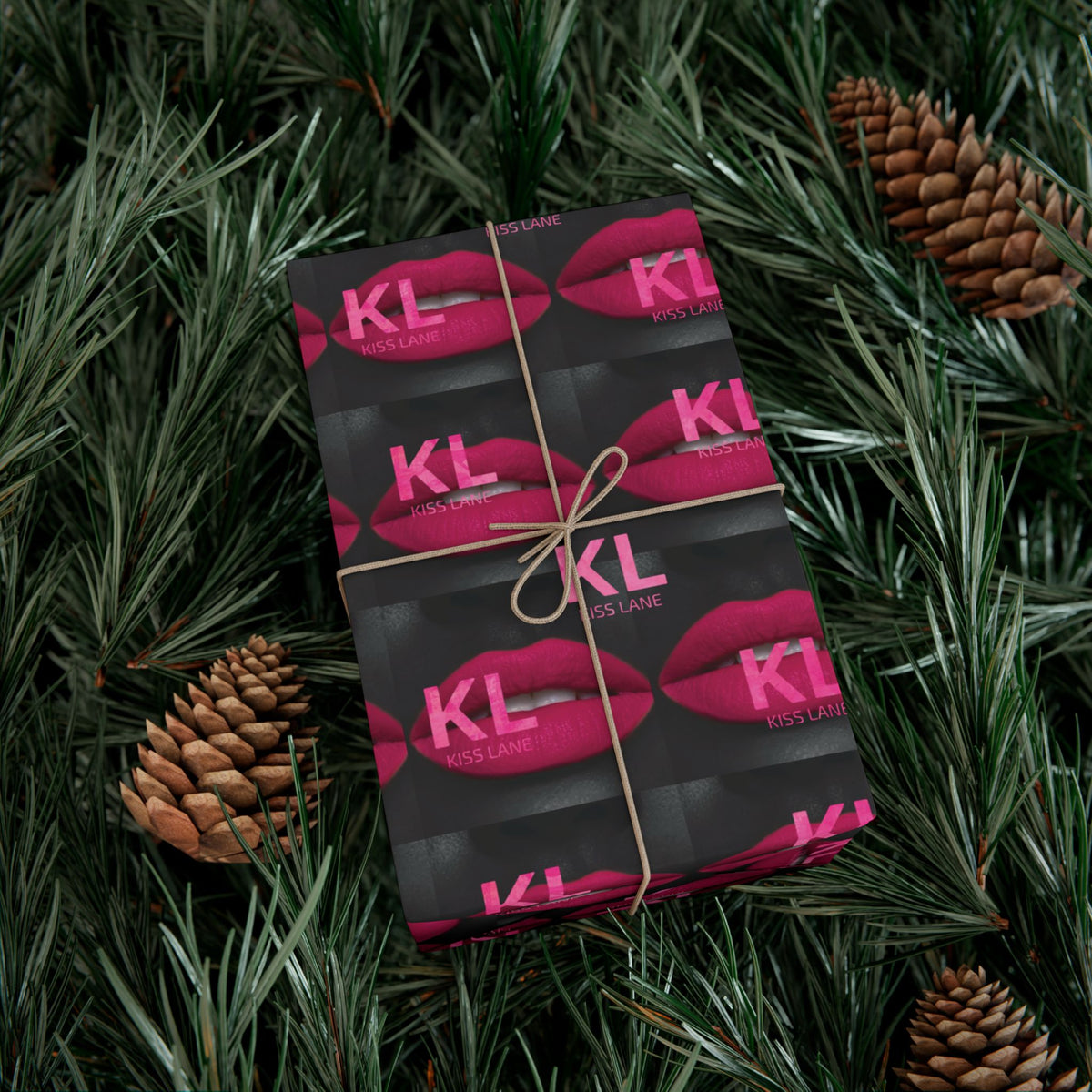 KL Lipstick Chick Print Gift Wrap Paper
