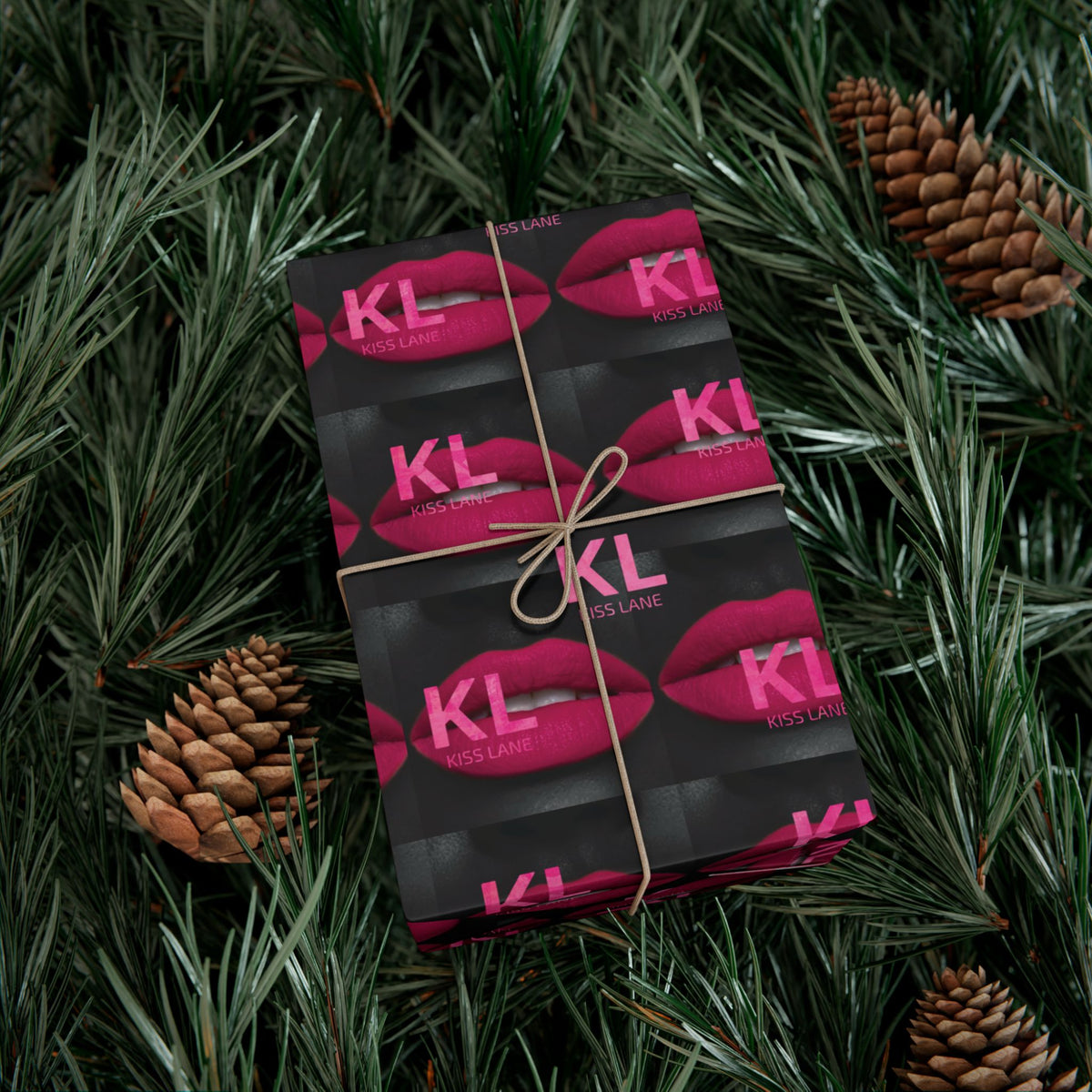 KL Lipstick Chick Print Gift Wrap Paper