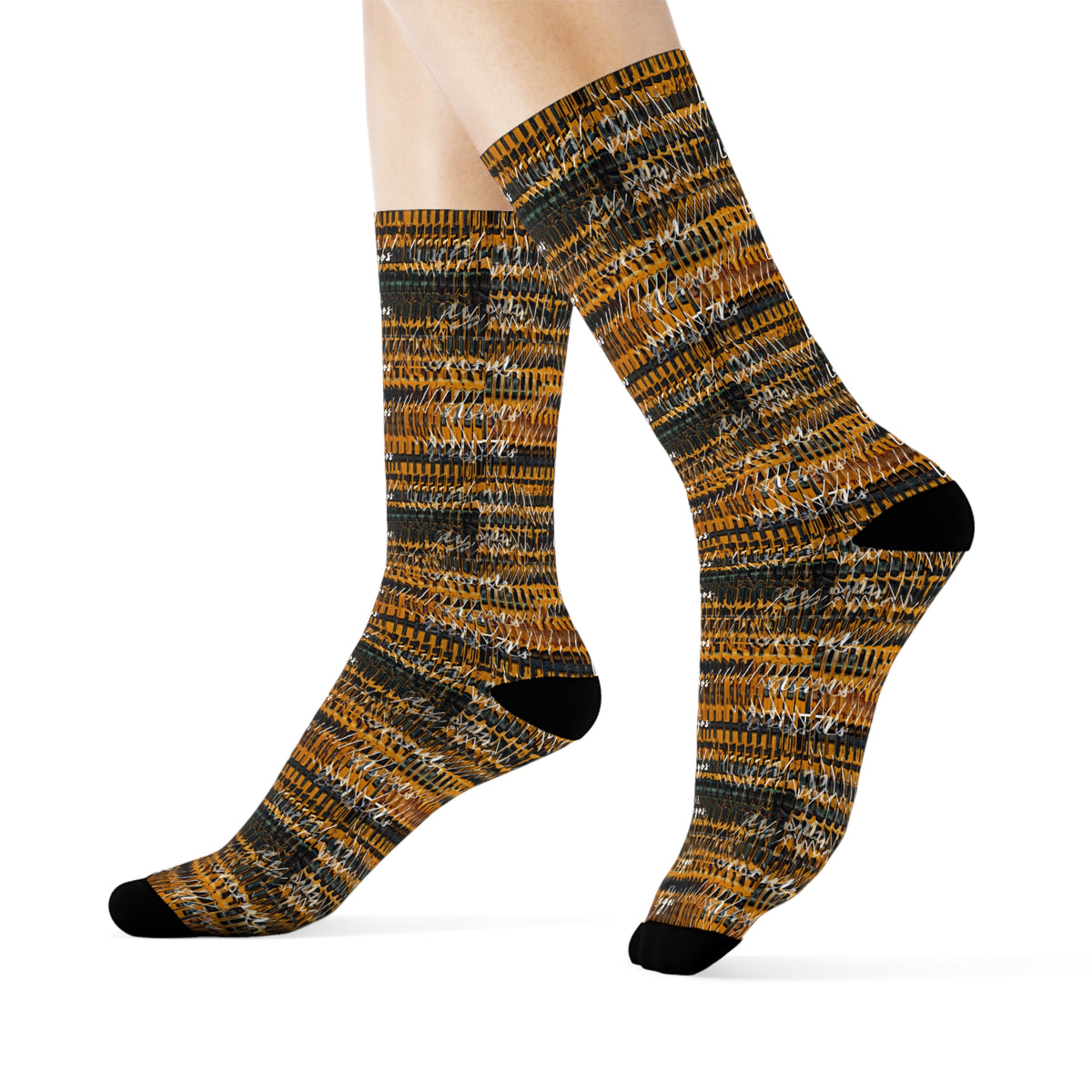 Kiss Lane Lagos Collection Crew Socks — Stylish Lagos-Inspired Cotton Crew Socks