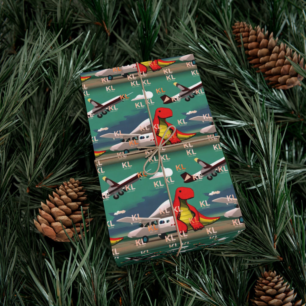 Dino Plane - Gift Wrap Papers