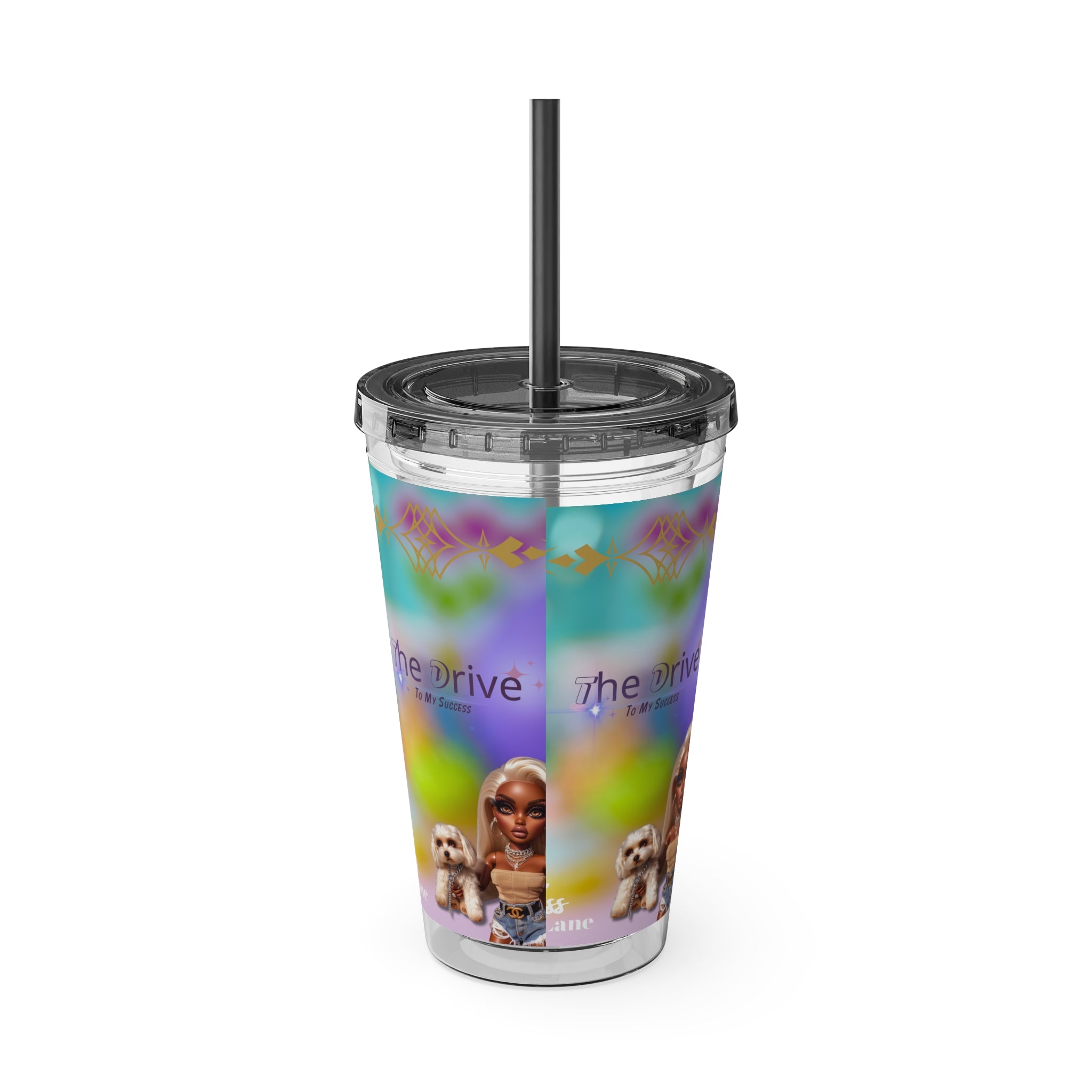 KL Sunsplash Tumbler with Straw, 16oz