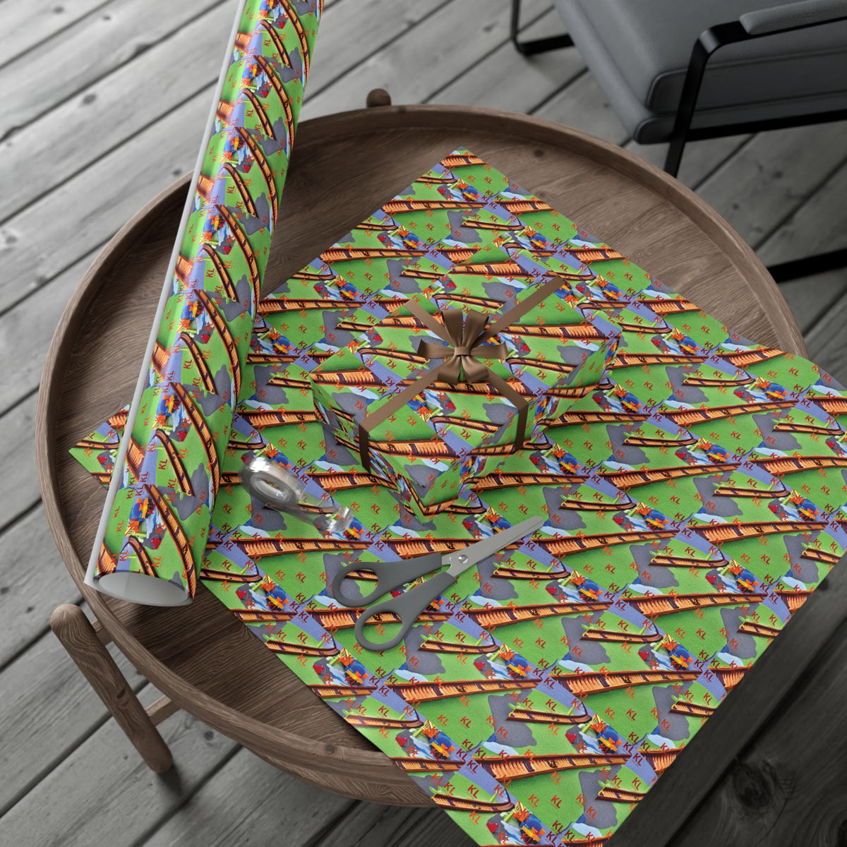 KL Train Tracks - Gift Wrap Papers
